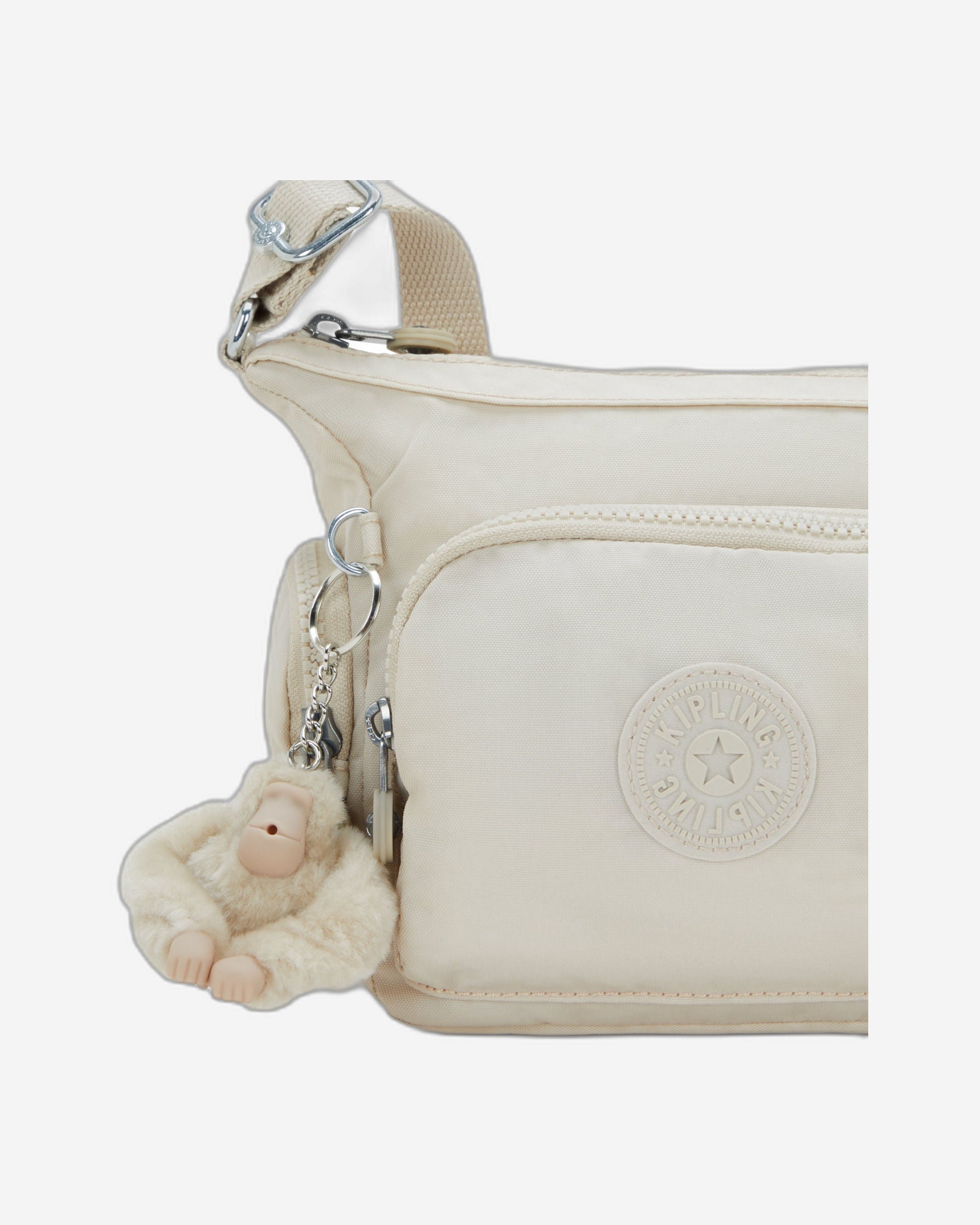 حقيبة كيبلينج غابي ميني هايدواي صغيرة الحجم باللون البيج I3057-7JR