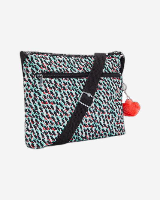 حقيبة كتف متوسطة الحجم بطبعة تجريدية من كيبلينج ألفار C2I3066-GN6