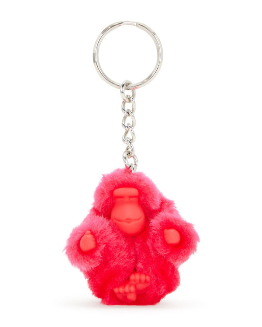 مشبك مفاتيح Kipling Monkeyclip باللون الوردي على شكل قرد XS C2I3088-3FL