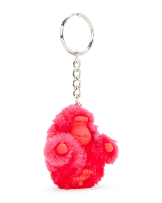 مشبك مفاتيح Kipling Monkeyclip باللون الوردي على شكل قرد XS C2I3088-3FL