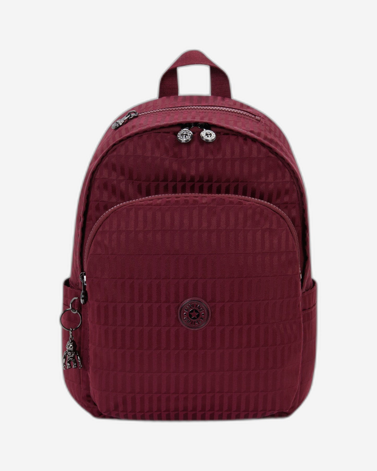 حقيبة ظهر Kipling Delia Maroon Tile Jq متوسطة الحجم I3149-9HX