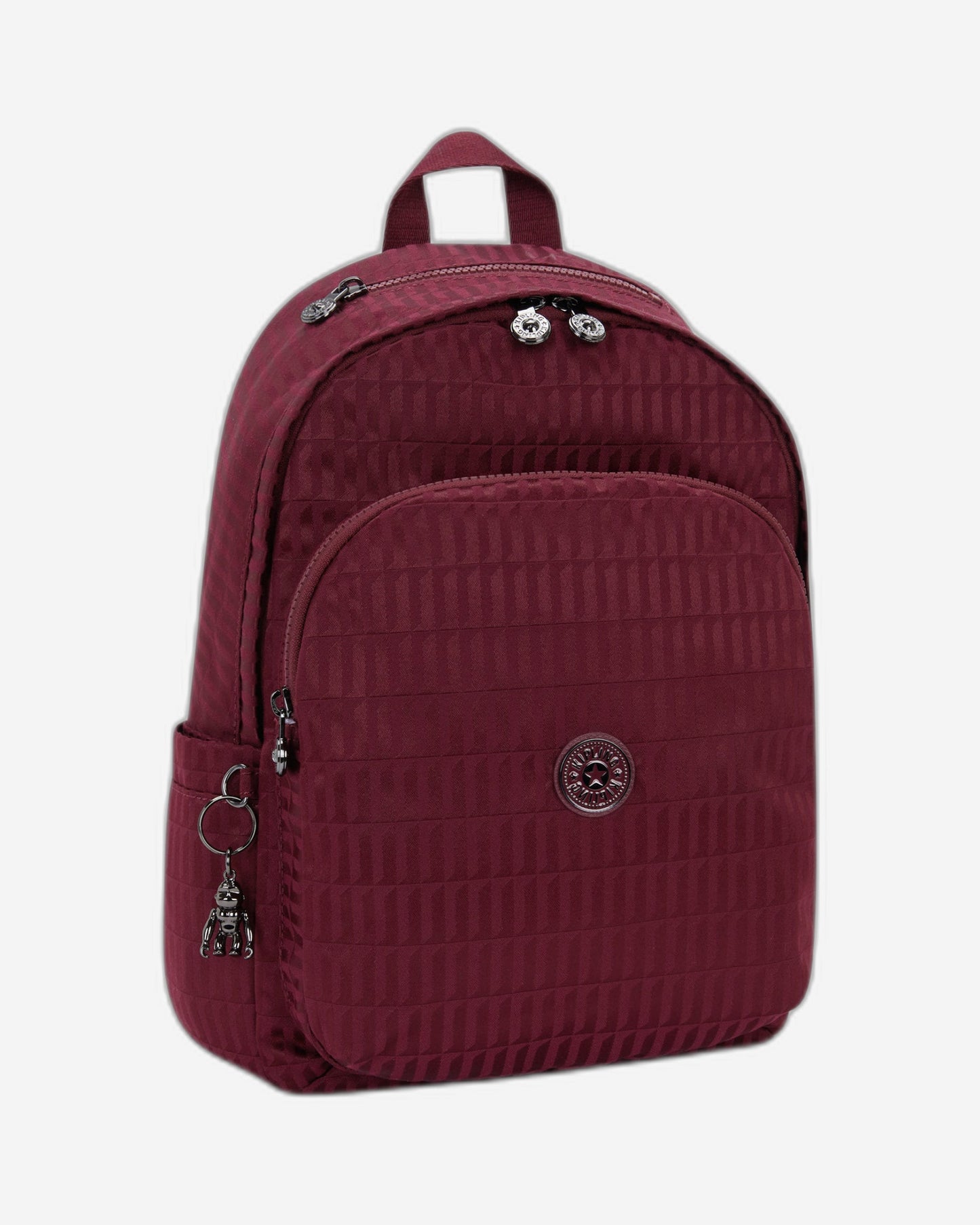 حقيبة ظهر Kipling Delia Maroon Tile Jq متوسطة الحجم I3149-9HX