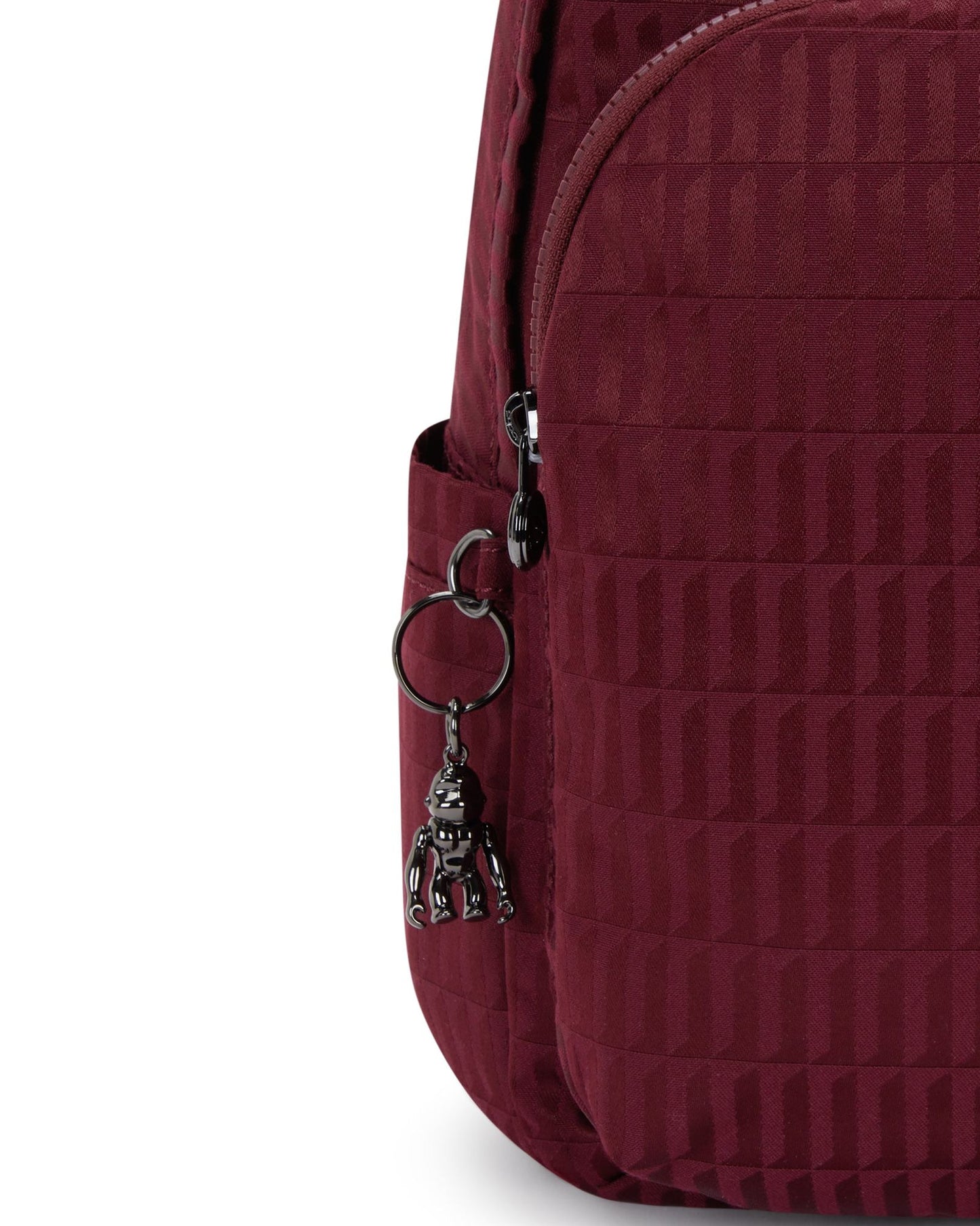 حقيبة ظهر Kipling Delia Maroon Tile Jq متوسطة الحجم I3149-9HX