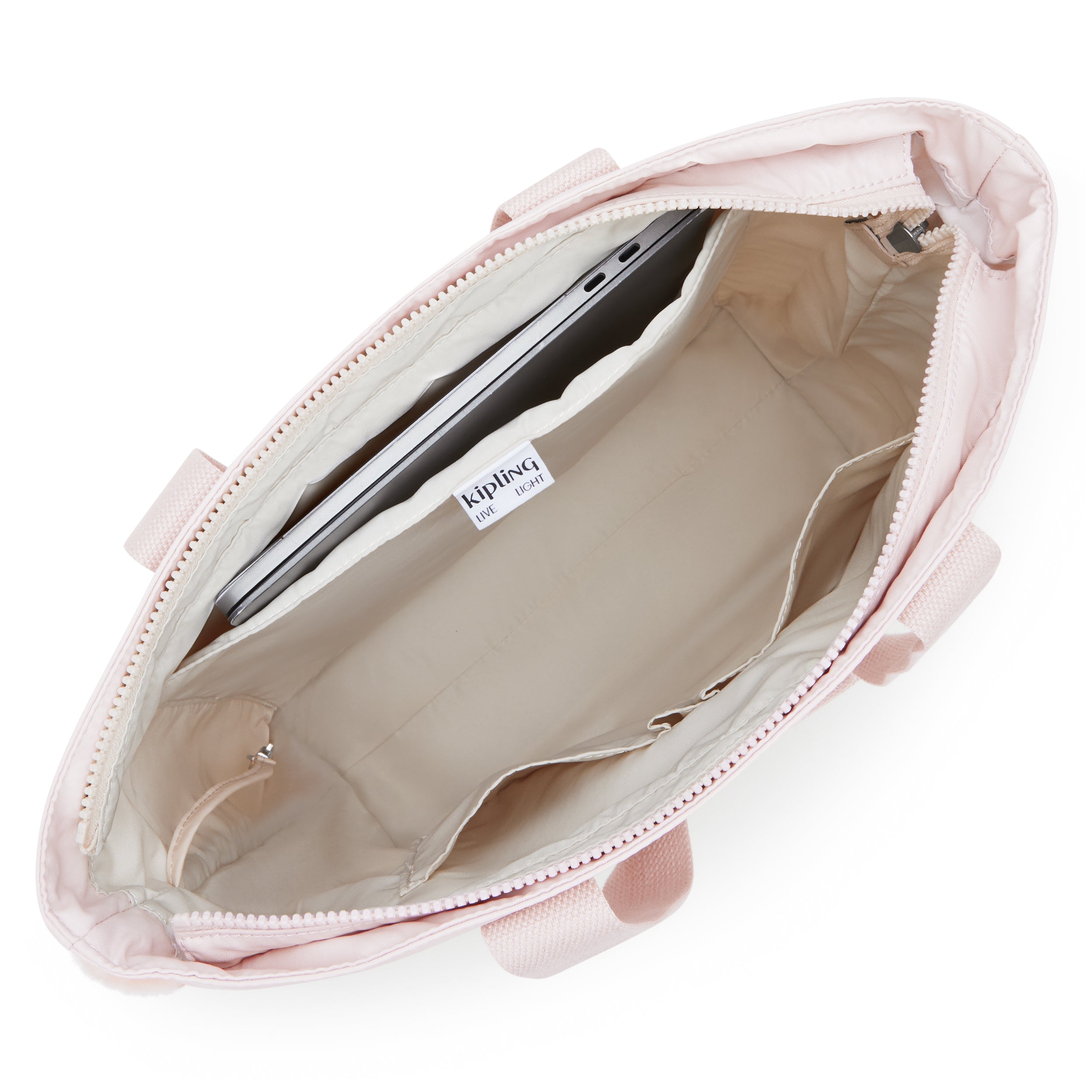 حقيبة كيبلينج حنيفة بينك شاين كبيرة I3272-3DZ