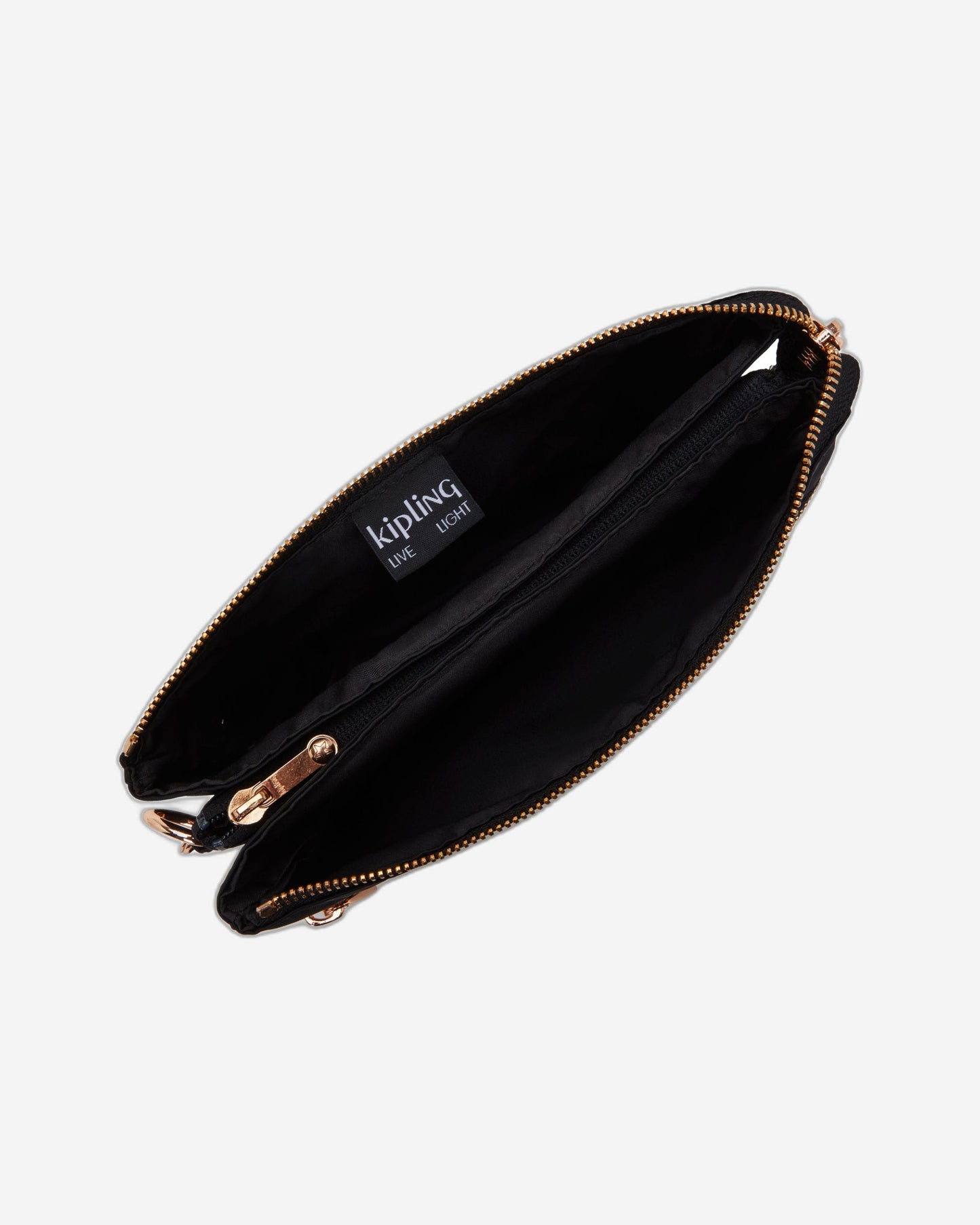 حقيبة كيبلينج ريرى زيب صغيرة سوداء وردية اللون I3302-62Q
