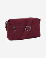 حقيبة كتف صغيرة Kipling Aras Up Maroon Tile Jq (بحزام سلسلة قابل للإزالة) I3353-9HX