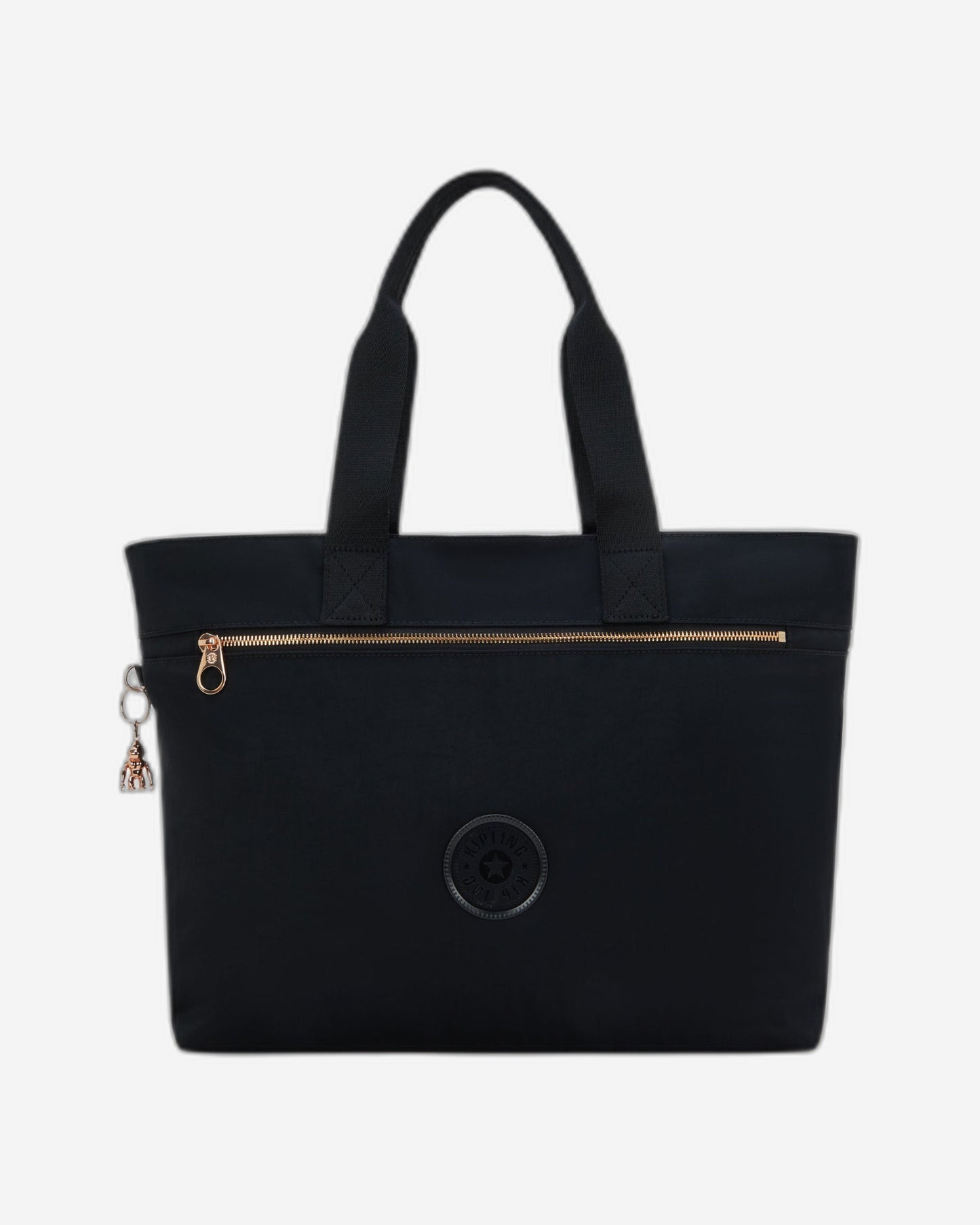 حقيبة كيبلينج كوليسا زيب كبيرة سوداء وردية اللون I3381-62Q