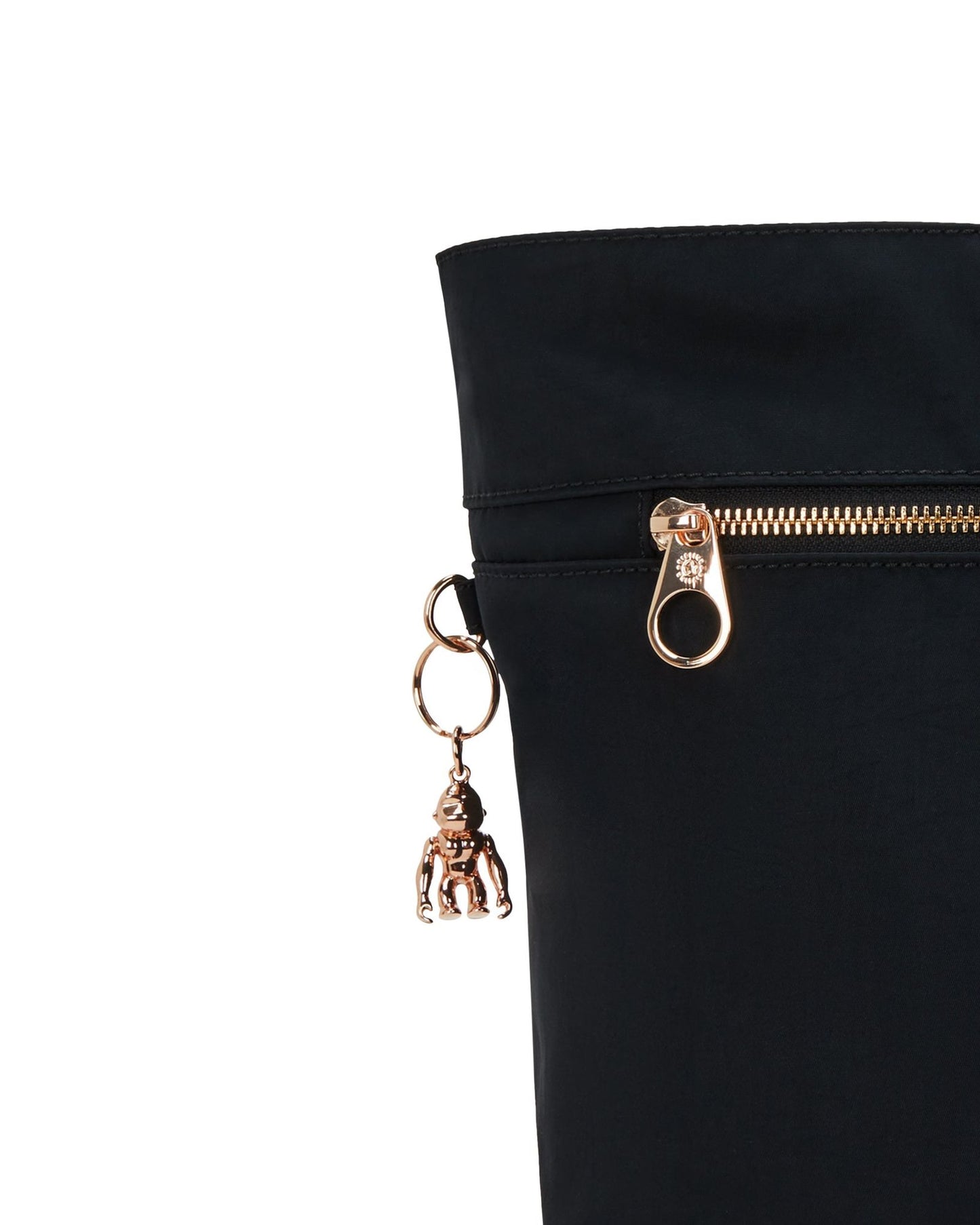 حقيبة كيبلينج كوليسا زيب كبيرة سوداء وردية اللون I3381-62Q