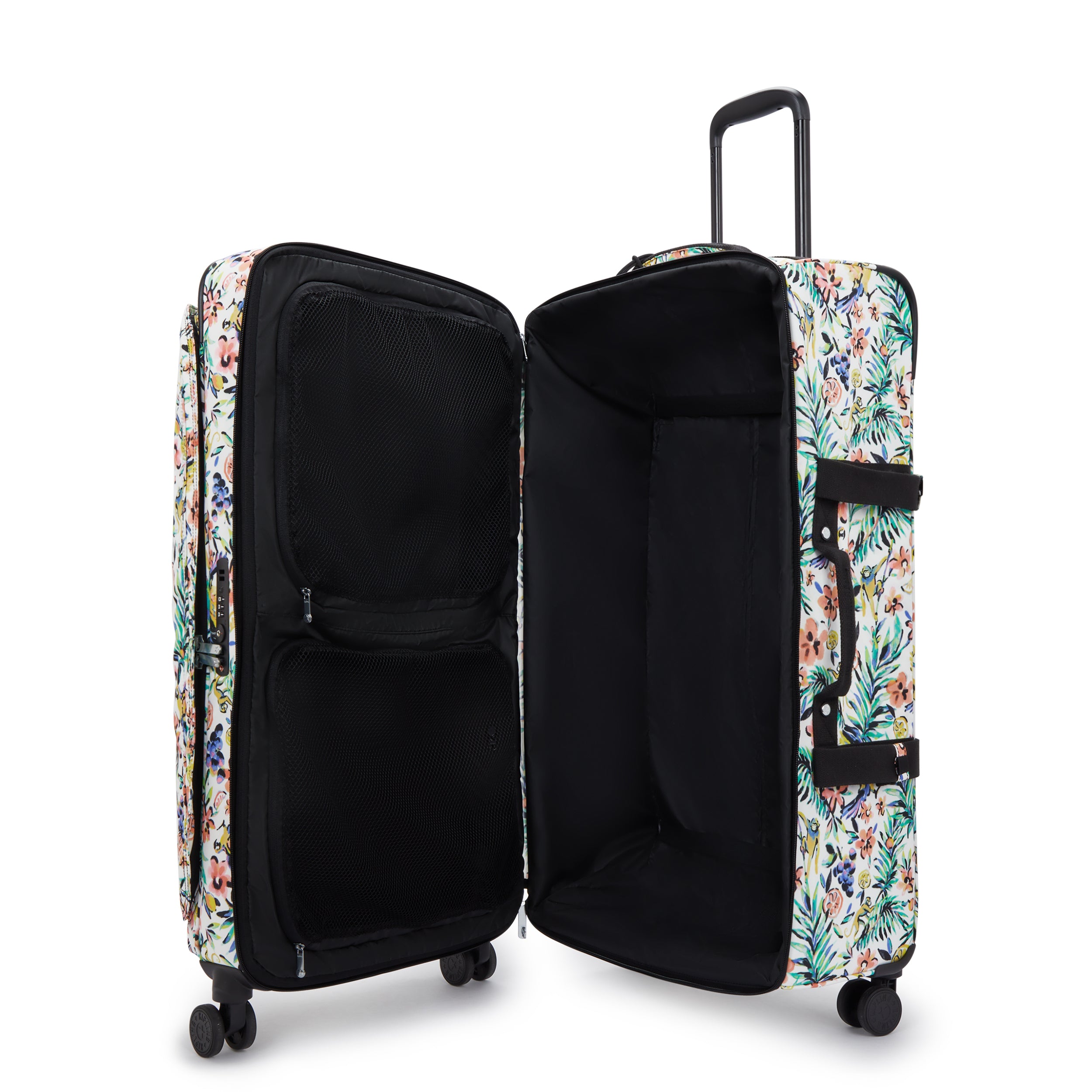 حقيبة سفر Kipling Spontaneous L كبيرة بعجلات وطبعة كوكتيل زهرية I3397-5DZ