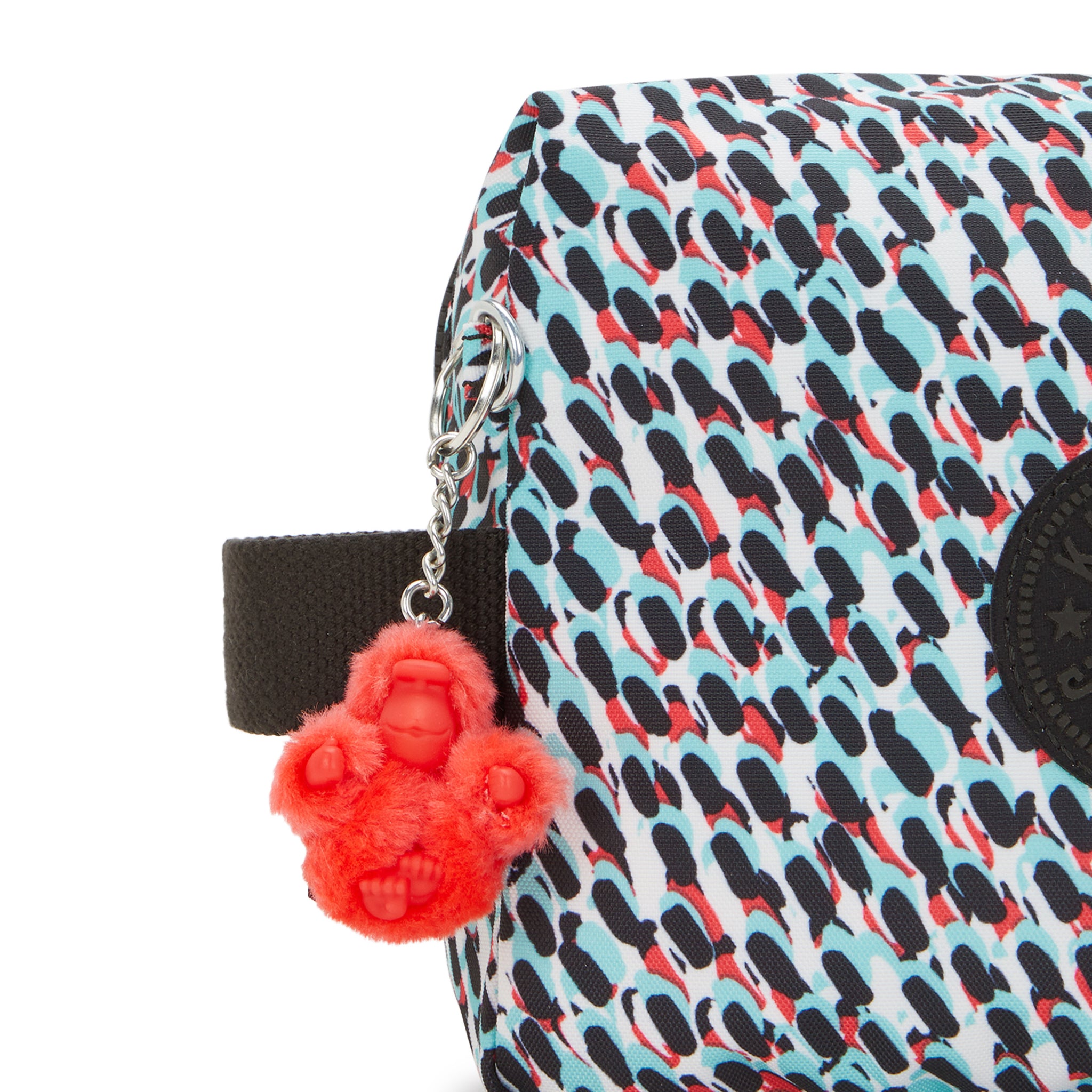 حقيبة أدوات تجميل كبيرة بطبعة تجريدية من كيبلينج باراك C2I3419-GN6