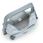 حقيبة كتف كيبلينج يينا متوسطة الحجم بنقشة أوراق النخيل I3425-3QN