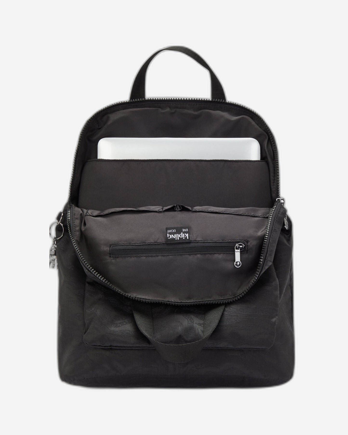 حقيبة ظهر Kipling Kazuki Undersea Jacquard مع جراب كمبيوتر محمول I3507-49J