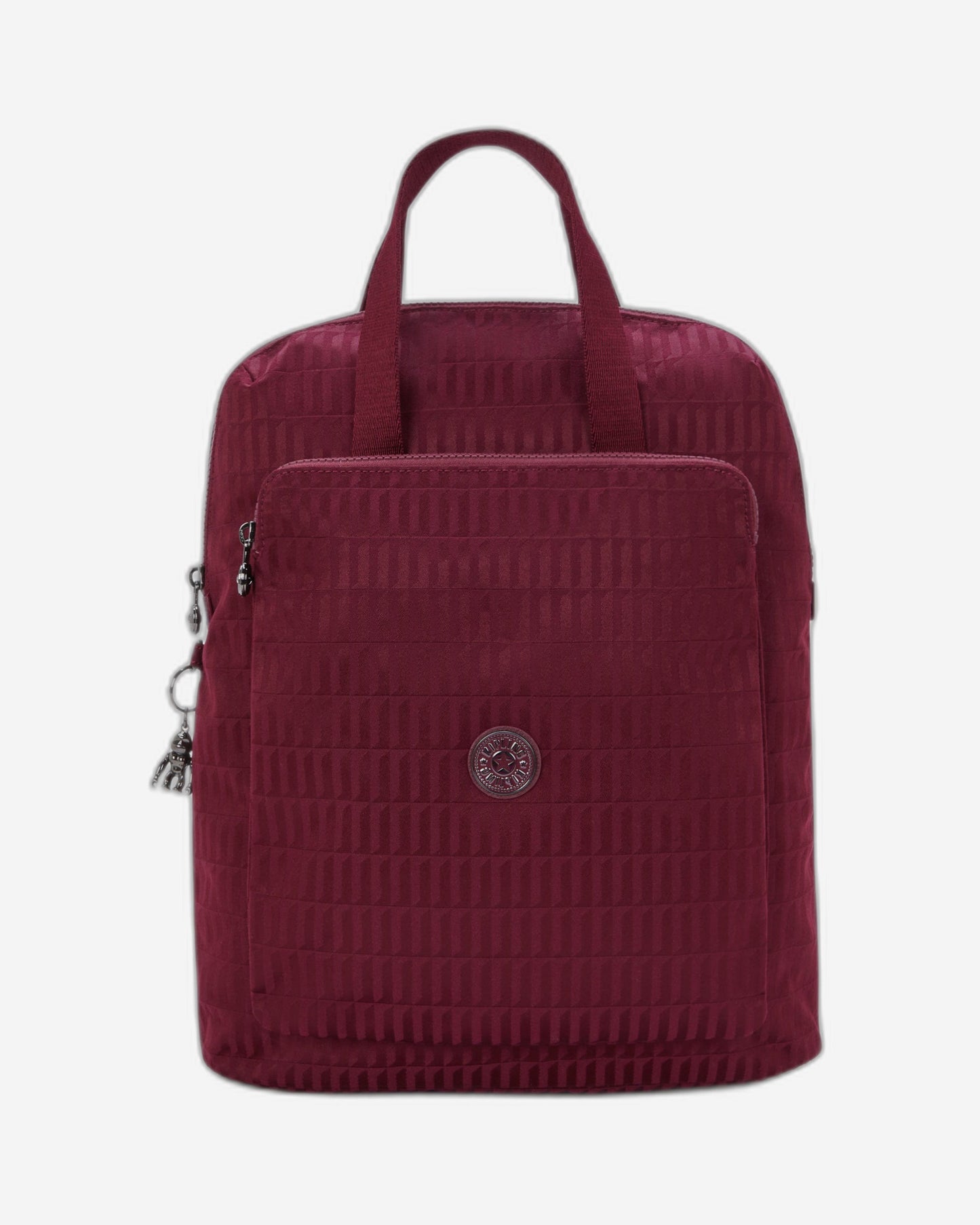 حقيبة ظهر Kipling Kazuki Maroon Tile Jq متوسطة الحجم (مع حجرة للكمبيوتر المحمول) I3507-9HX