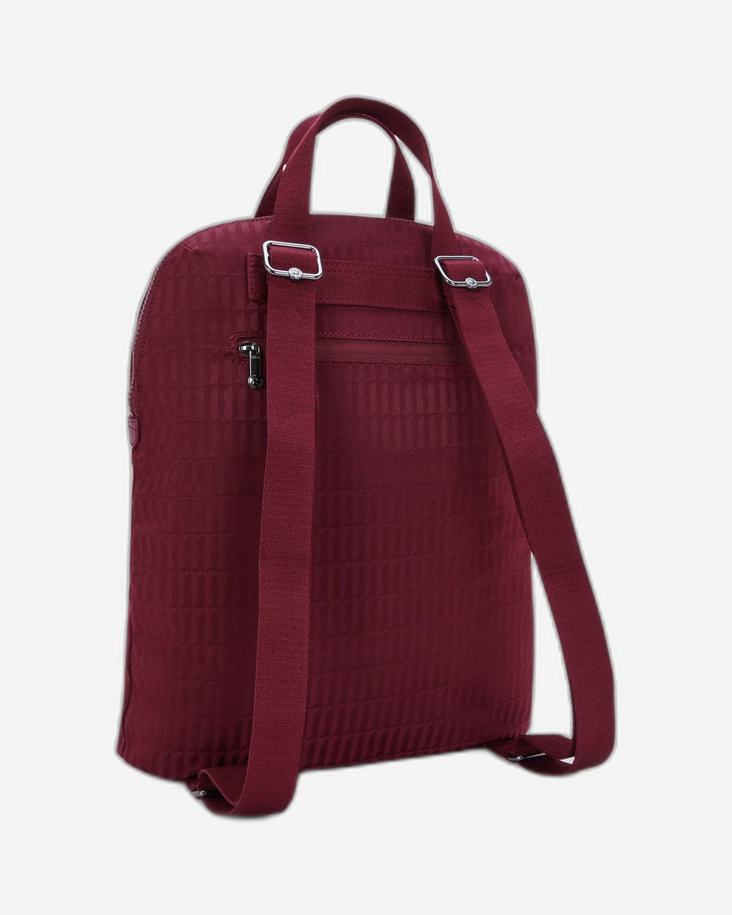 حقيبة ظهر Kipling Kazuki Maroon Tile Jq متوسطة الحجم (مع حجرة للكمبيوتر المحمول) I3507-9HX