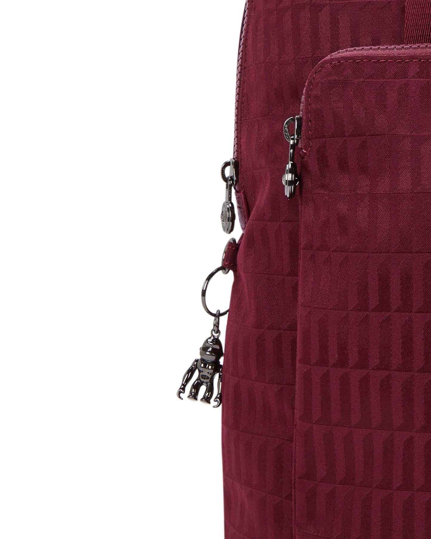 حقيبة ظهر Kipling Kazuki Maroon Tile Jq متوسطة الحجم (مع حجرة للكمبيوتر المحمول) I3507-9HX