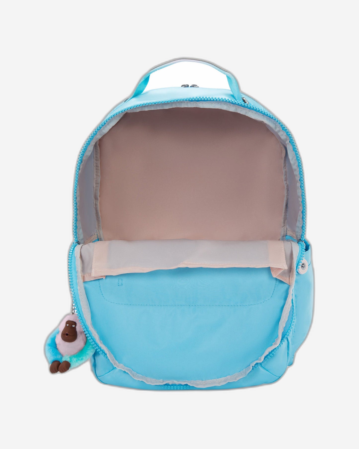 حقيبة ظهر Kipling Seoul College Extra Sea Blue Met Large مع حجرة للكمبيوتر المحمول I3514-52D