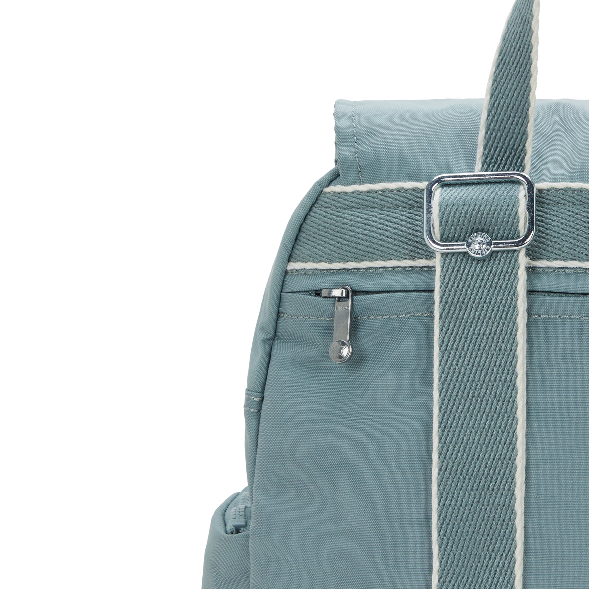 حقيبة ظهر كيبلينج سيتي زيب إس صغيرة مريحة باللون الرمادي I3523-3NL