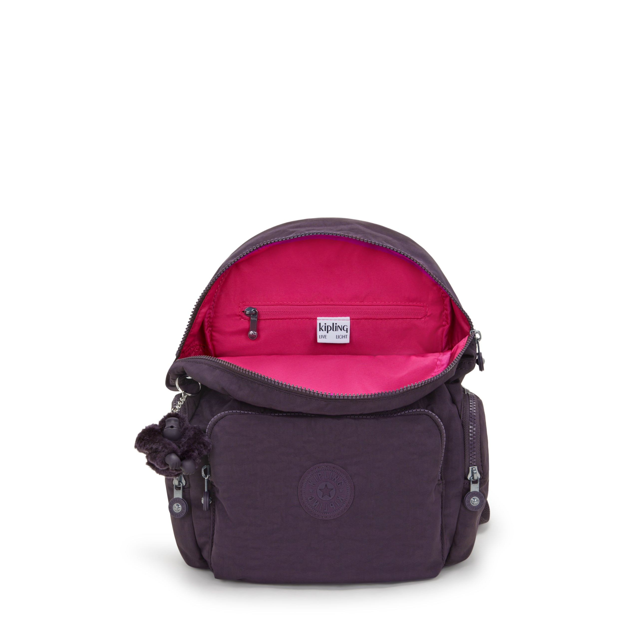 حقيبة ظهر Kipling City Zip S Ultimate Plum صغيرة I3523-67U