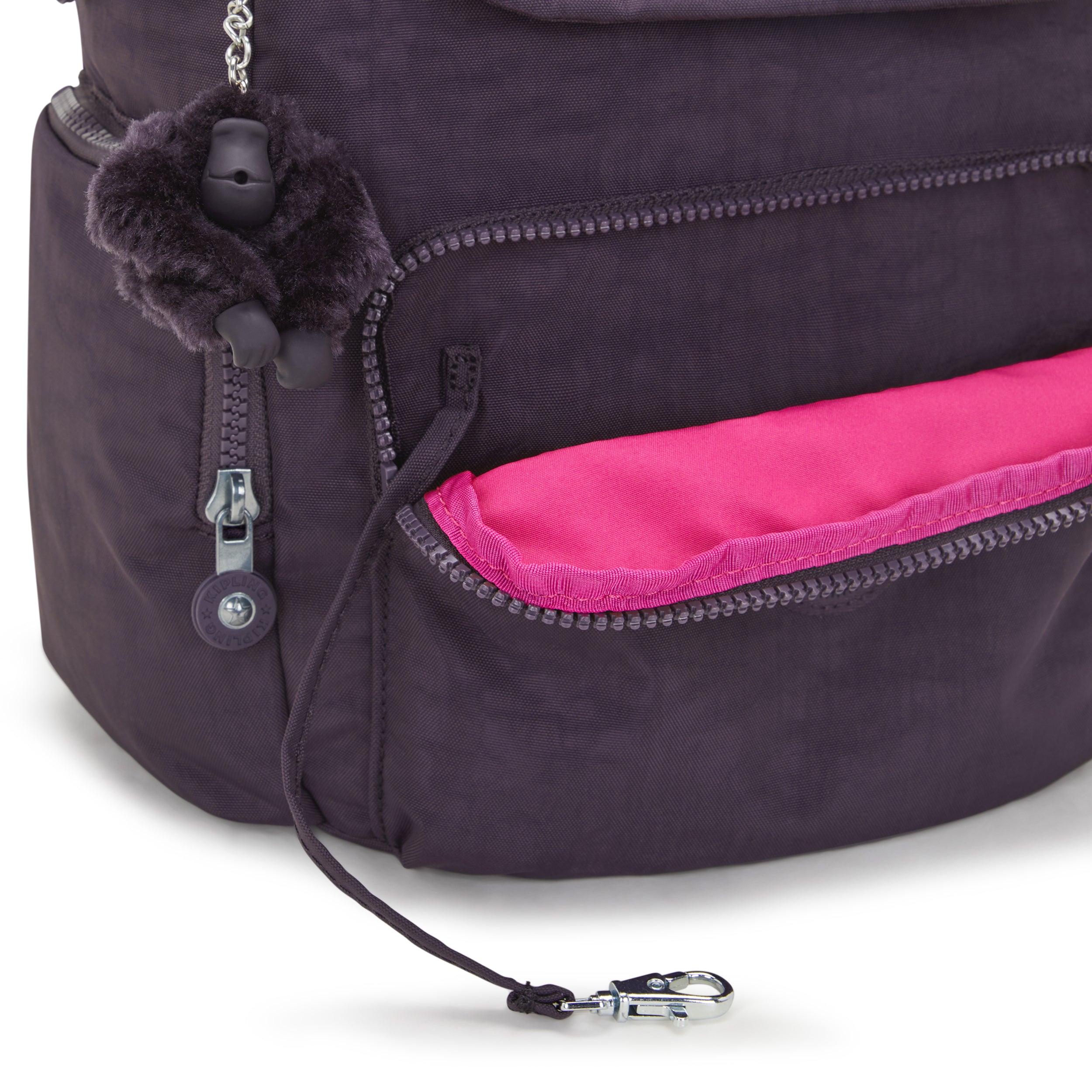 حقيبة ظهر Kipling City Zip S Ultimate Plum صغيرة I3523-67U