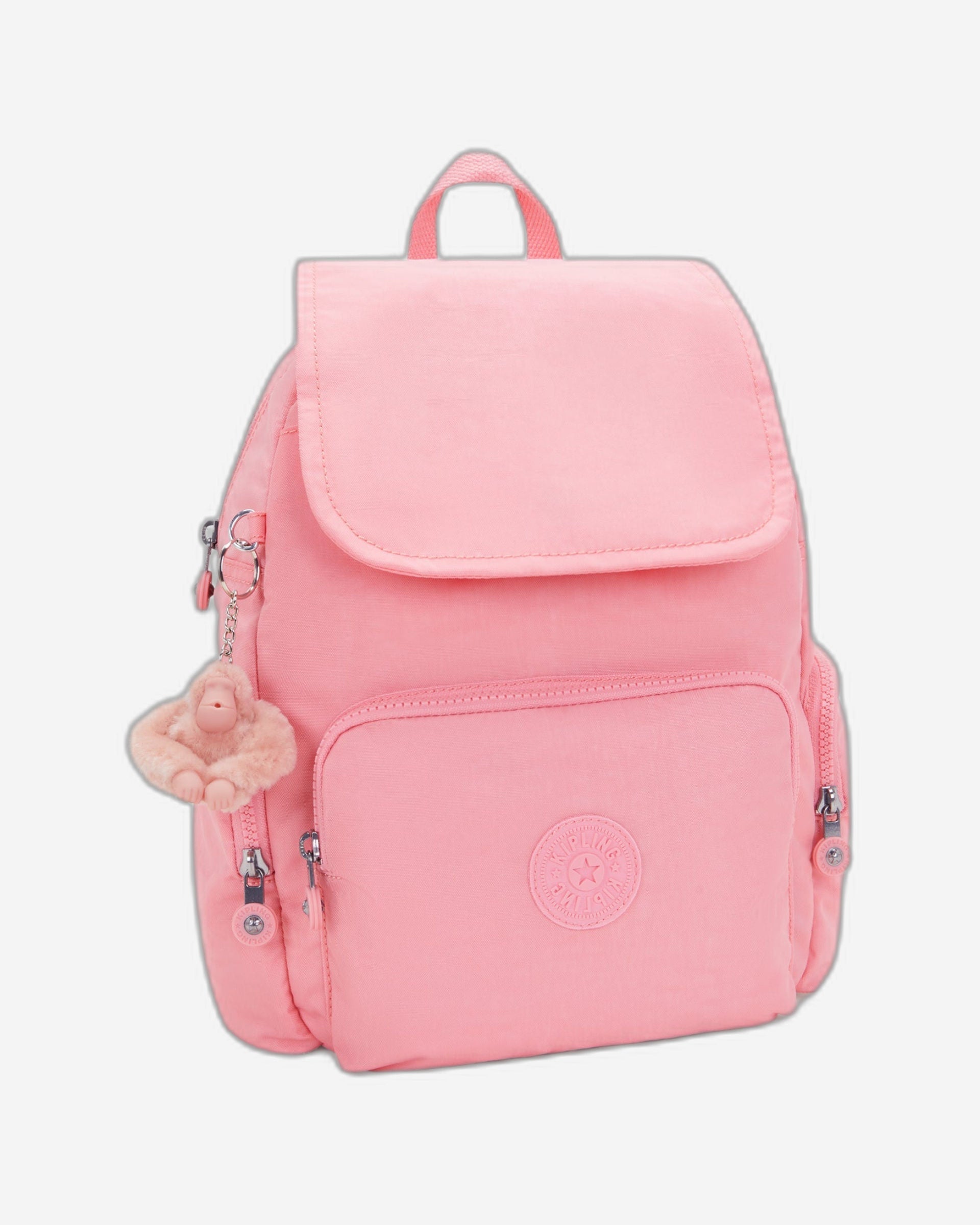 حقيبة ظهر Kipling City Zip S صغيرة بلون أحمر خدود ممتع I3523-6LZ