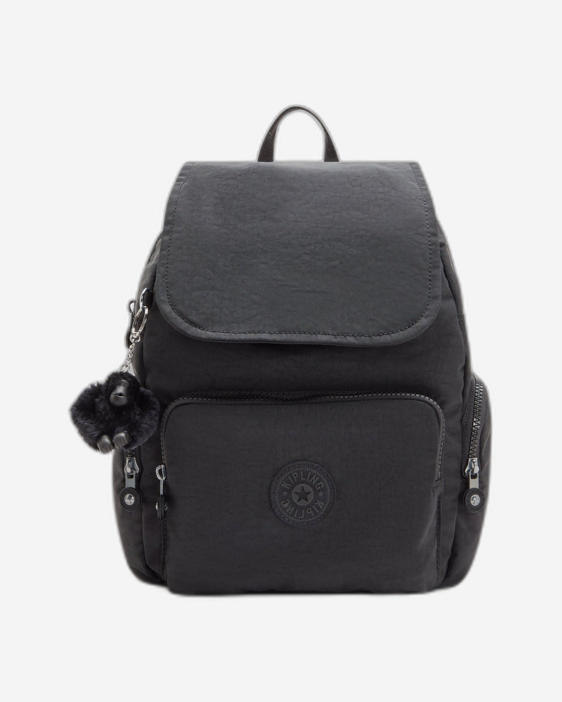 KIPLING-City Zip S-Small Backpack with Adjustable Straps-Black Noir-I3523-P39