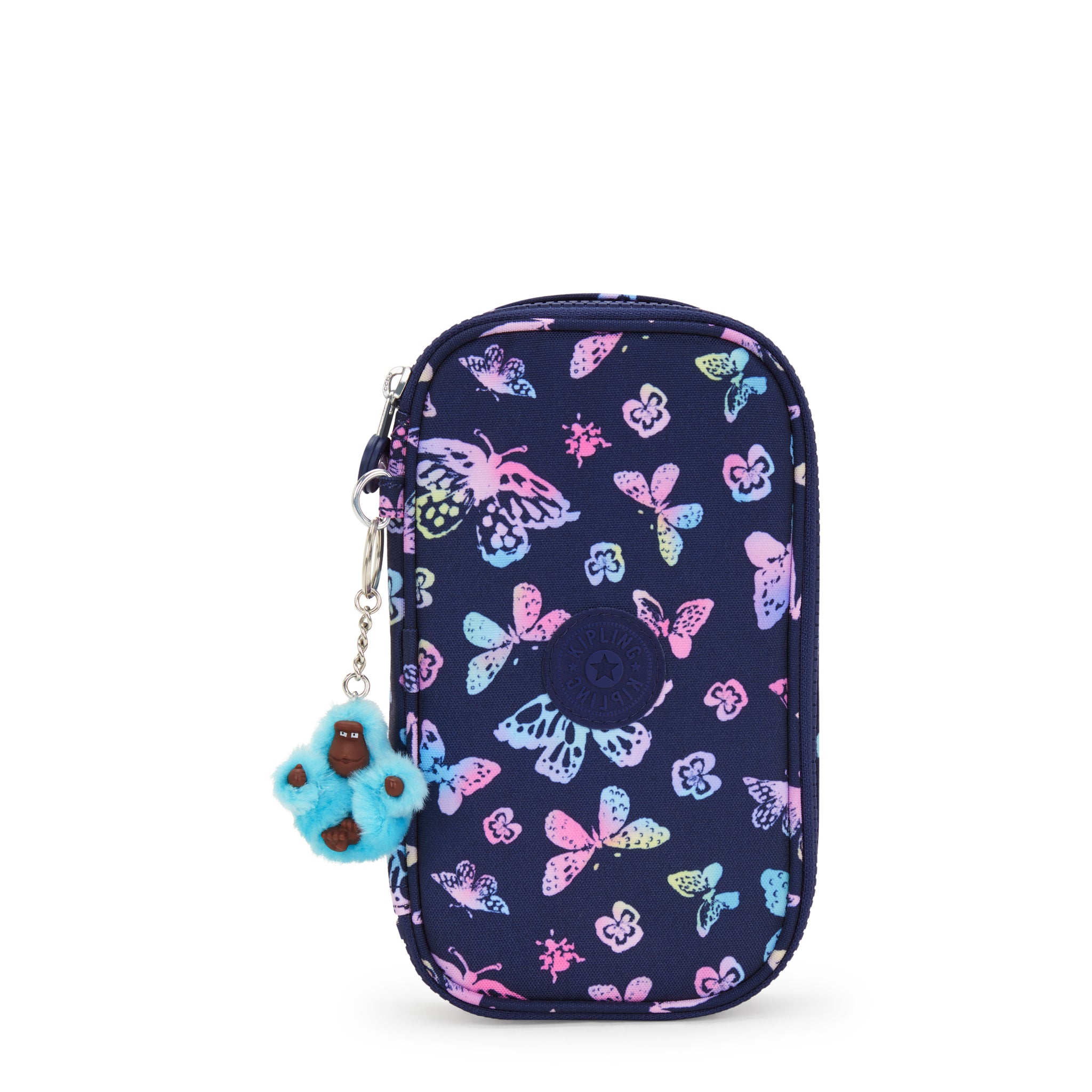 KIPLING-50 Pens-Medium pencase-Butterfly Fun-I3707-F5K