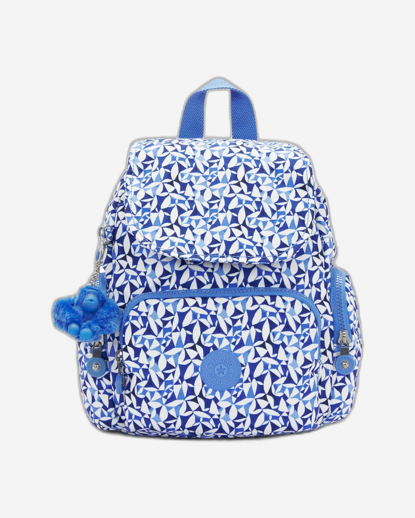 حقيبة ظهر صغيرة بسحاب سيتي من كيبلينج بطبعة أوراق مجنونة I3735-1DU