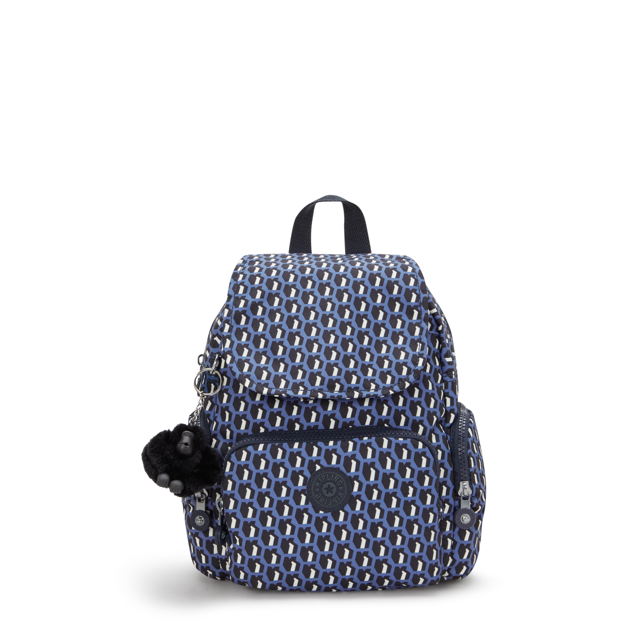 Kipling City Zip Mini 3D K Blue Small Backpack I3735-4JS