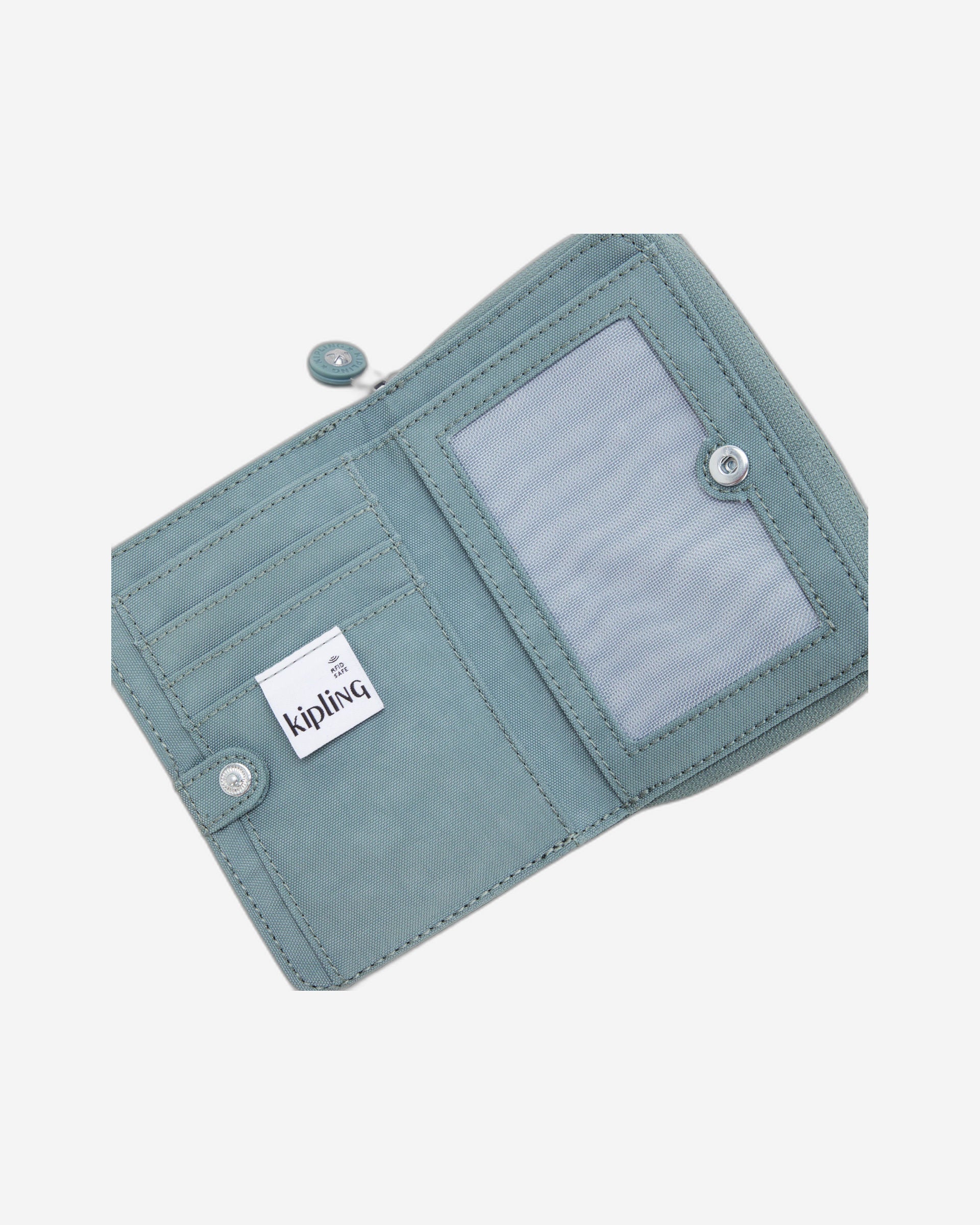 محفظة كيبلينج موني لوف رمادية مريحة متوسطة الحجم I3738-3NL
