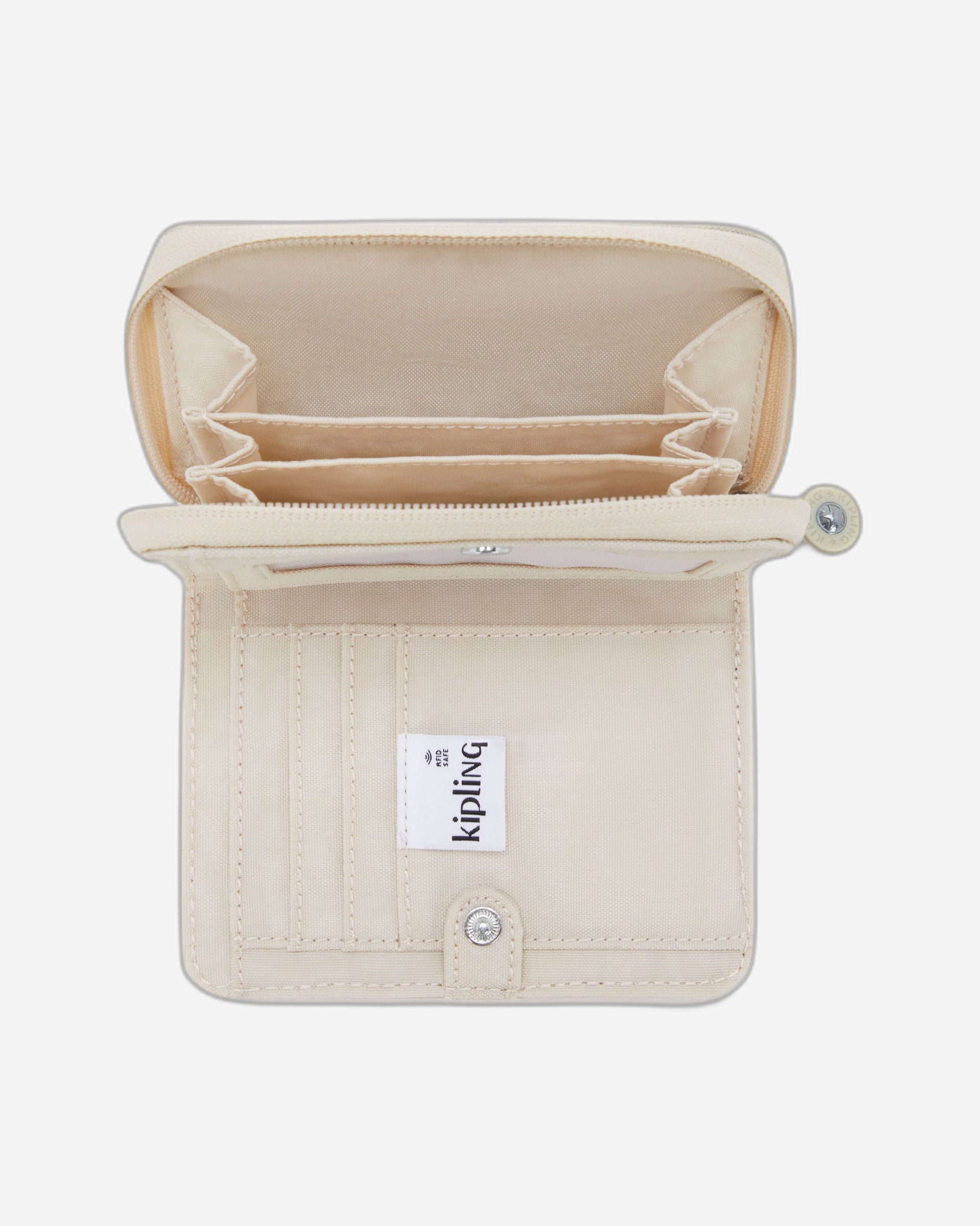 محفظة كيبلينج موني لوف هايدواي متوسطة الحجم باللون البيج I3738-7JR