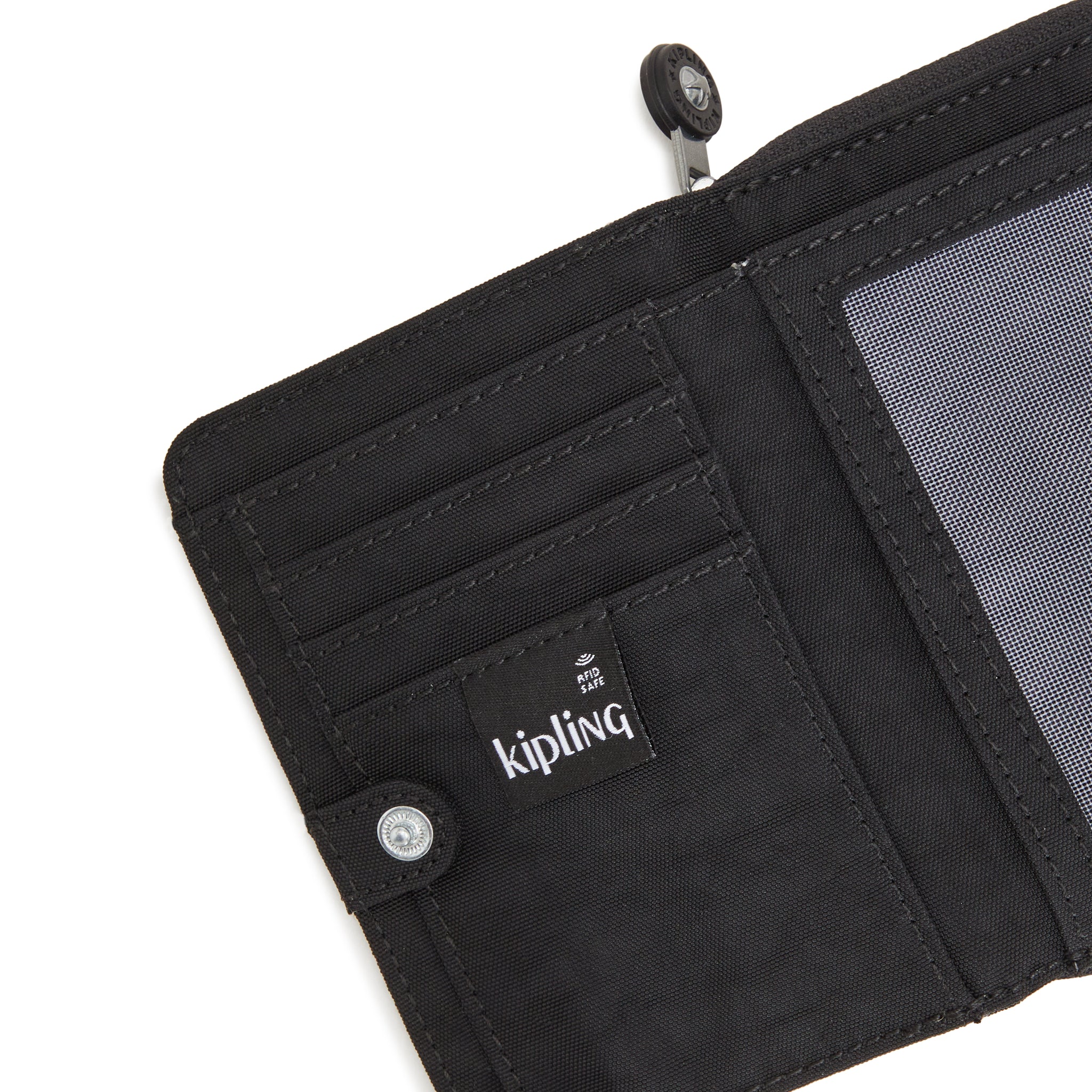 محفظة كيبلينج موني لوف سوداء متوسطة الحجم C2I3738-P39