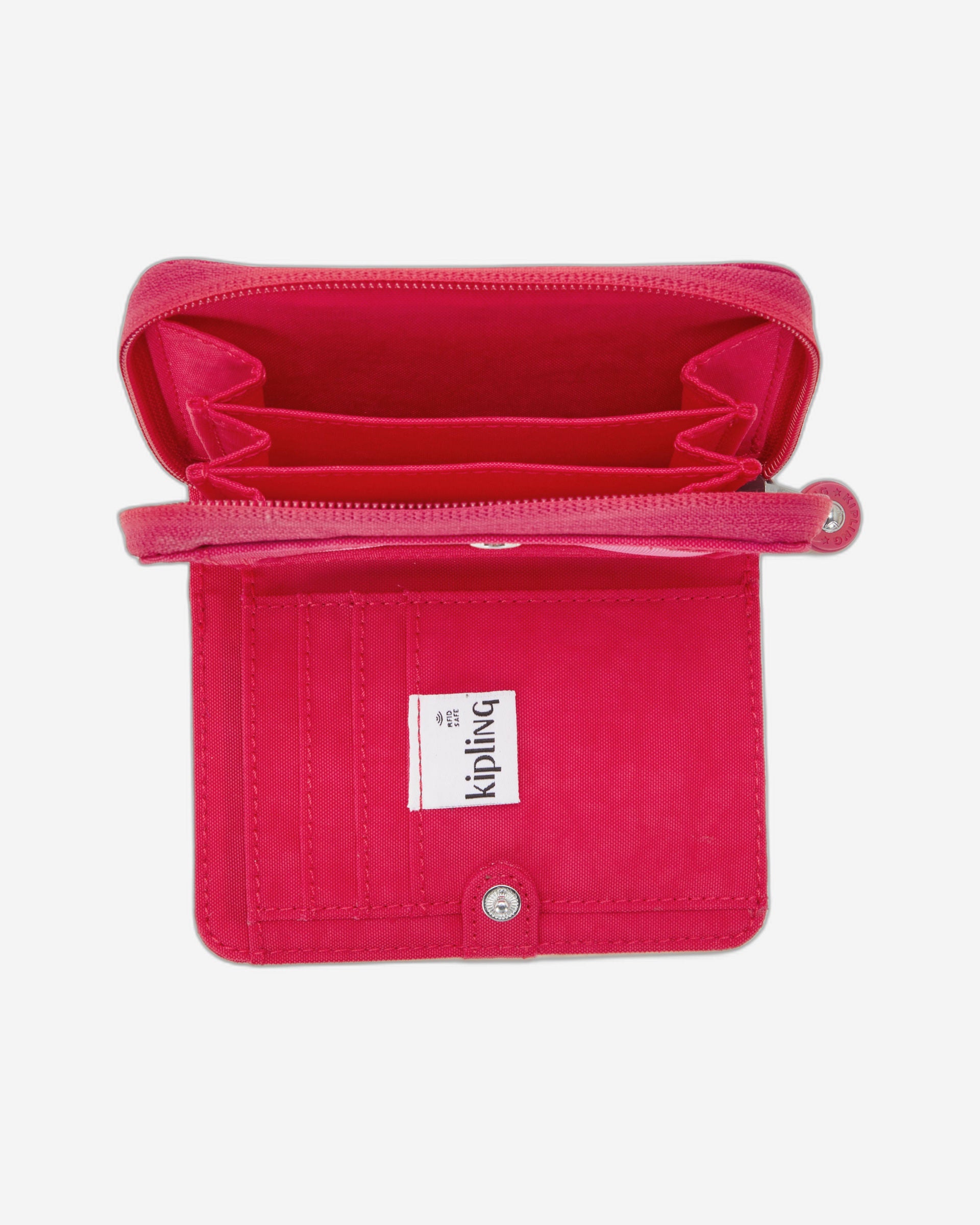 محفظة كيبلينج موني لوف كونفيتي وردية متوسطة الحجم C2I3738-T73