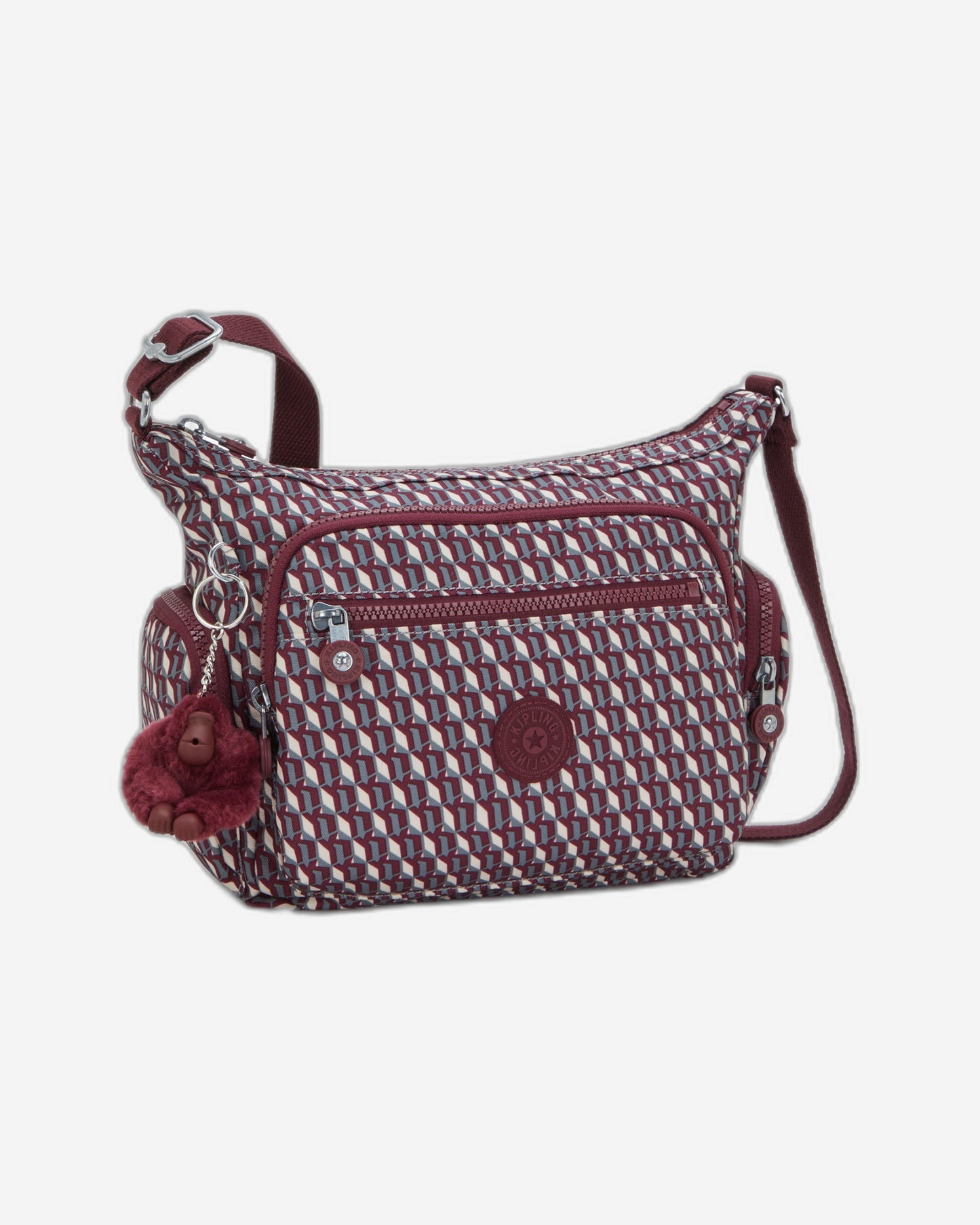 حقيبة Kipling Gabbie S 3Dk Wine متوسطة الحجم I3759-1PB