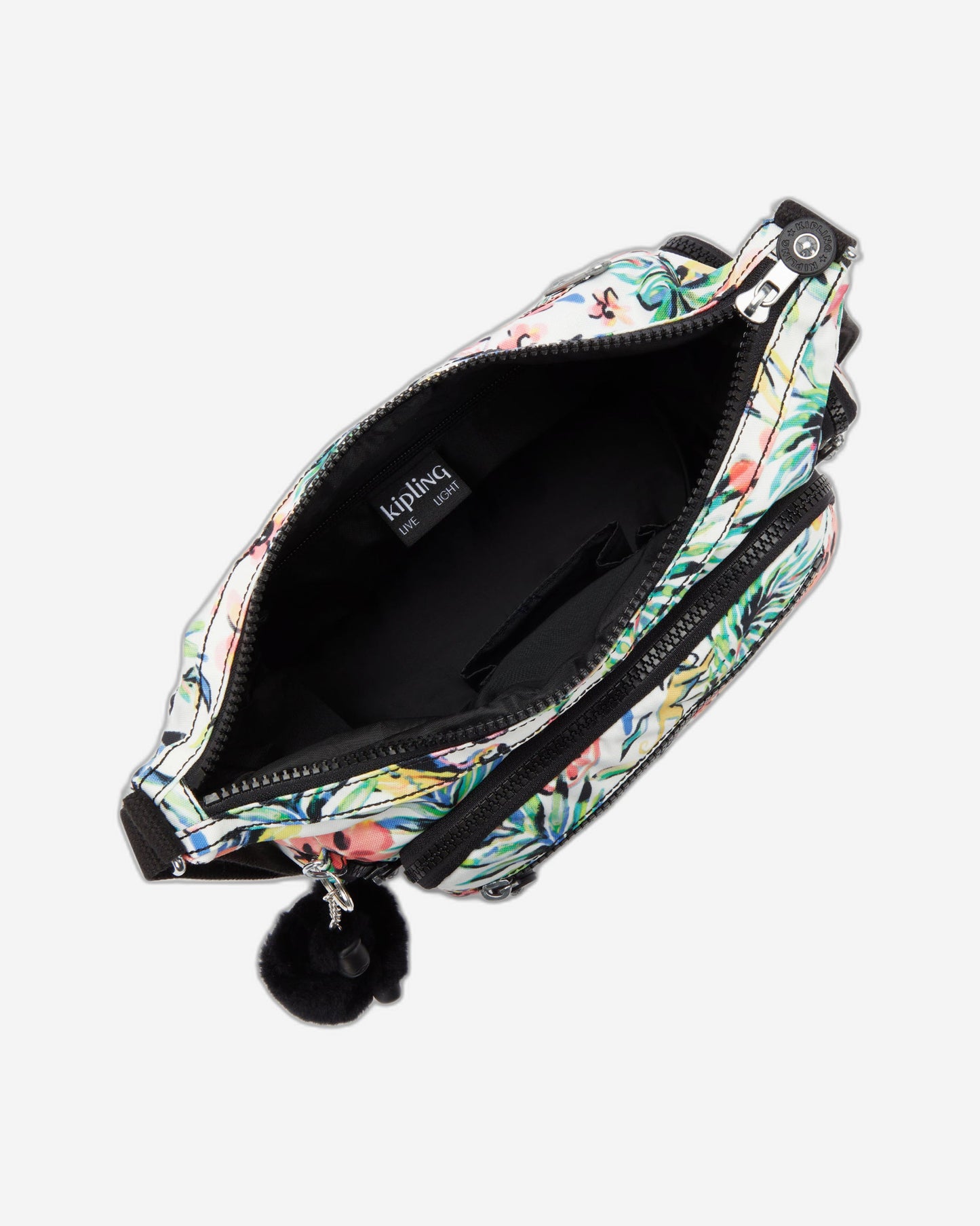 حقيبة كروسبودي من كيبلينج جابي إس بنقشة زهور كوكتيل I3759-5DZ