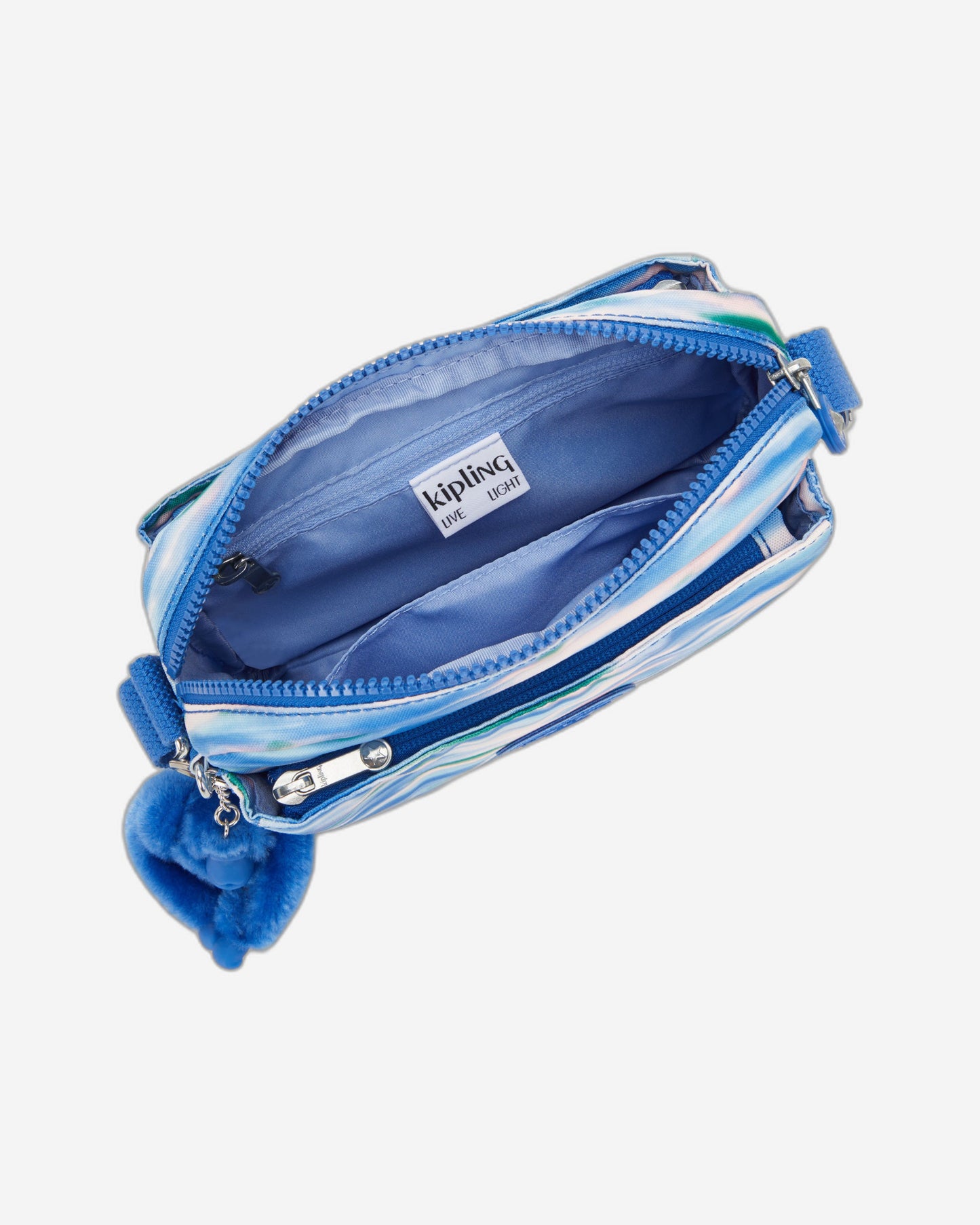 حقيبة كتف صغيرة من كيبلينج أبانو زرقاء مخففة C2I3942-TX9