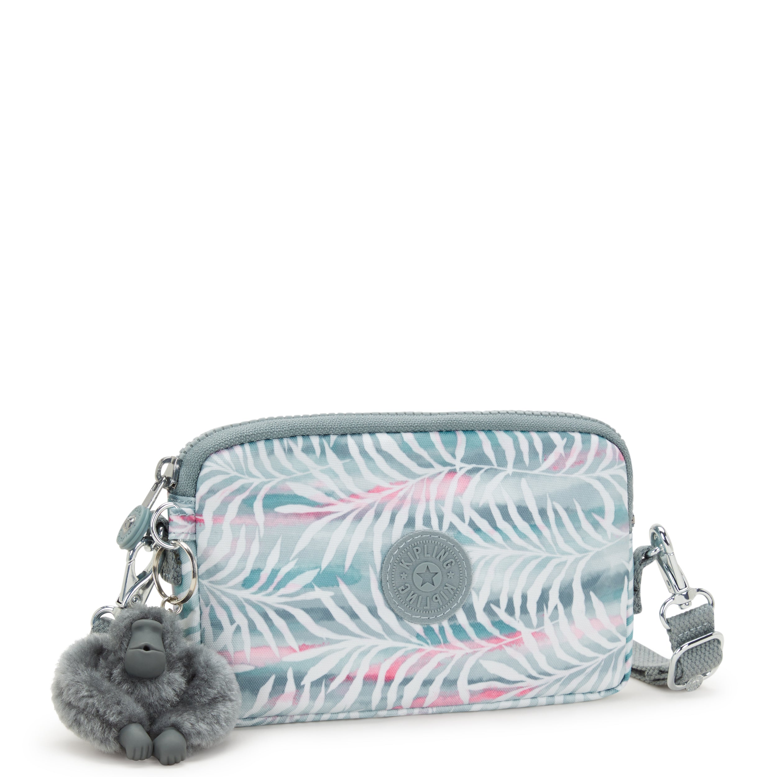 حقيبة كيبلينج ليمو صغيرة مزينة بأوراق النخيل I4012-3QN