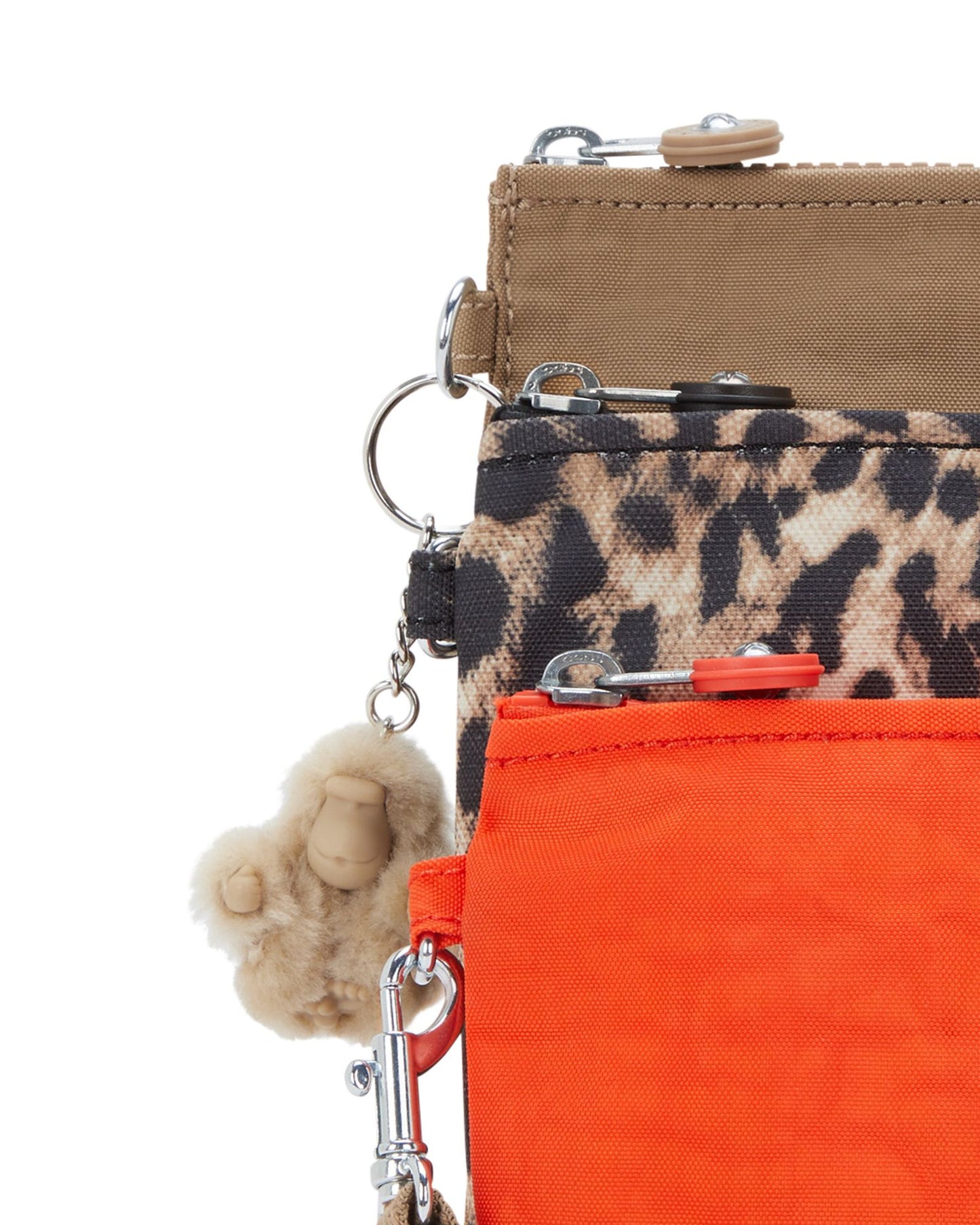 حقيبة يد Kipling Iaka L ذات اللون البني الفاتح، 3 حقائب كبيرة (مع حقيبة يد قابلة للإزالة) I4219-7CN