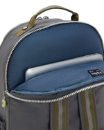 حقيبة ظهر Kipling Seoul Lap Back to Grey كبيرة مع حجرة للكمبيوتر المحمول I4275-1DX