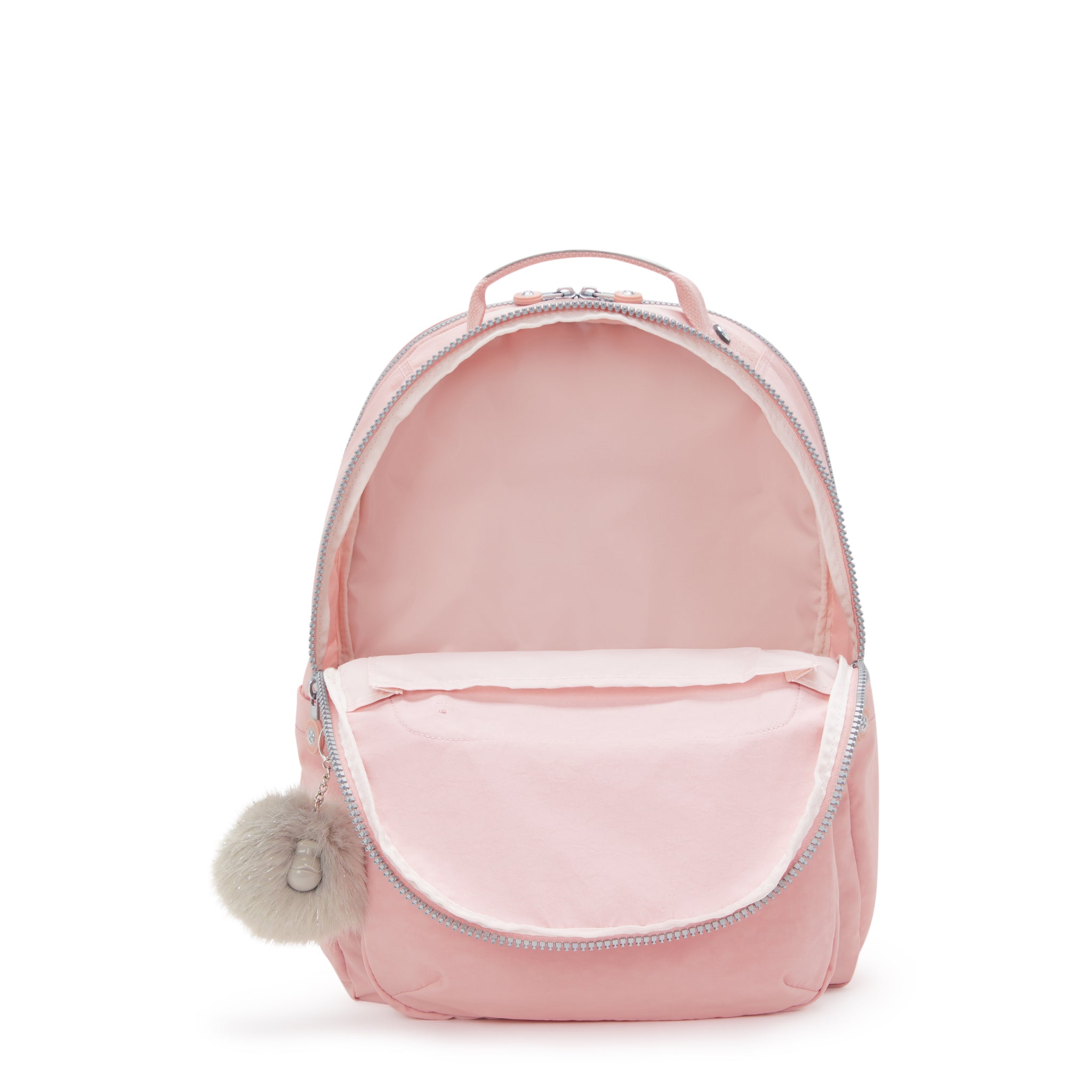 حقيبة ظهر Kipling Seoul Lap Bridal Rose كبيرة مع حجرة للكمبيوتر المحمول I4275-46Y