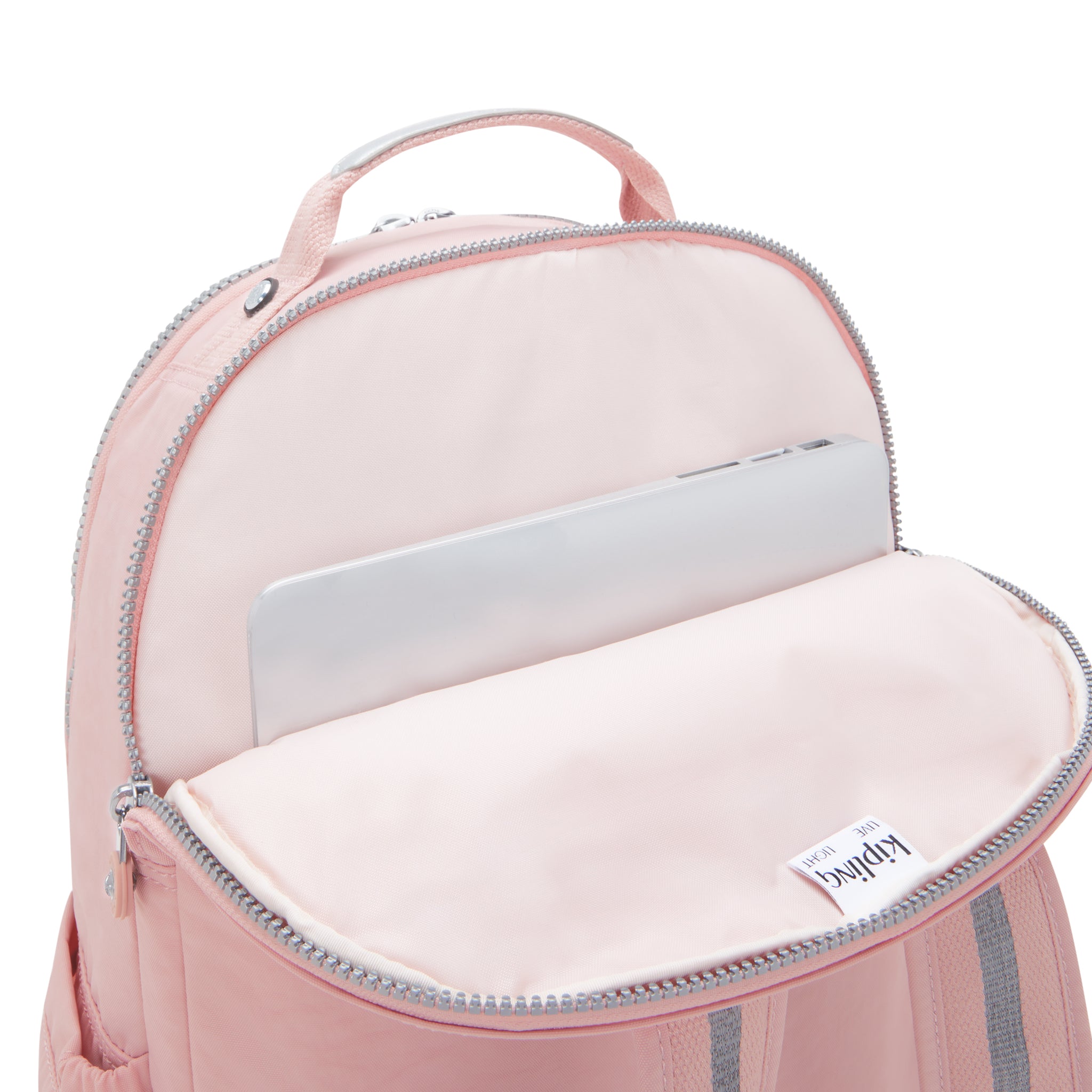 حقيبة ظهر Kipling Seoul Lap Bridal Rose كبيرة مع حجرة للكمبيوتر المحمول I4275-46Y