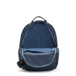 حقيبة ظهر Kipling Seoul Lap True Blue Tonal كبيرة مع حجرة للكمبيوتر المحمول I4275-4DX