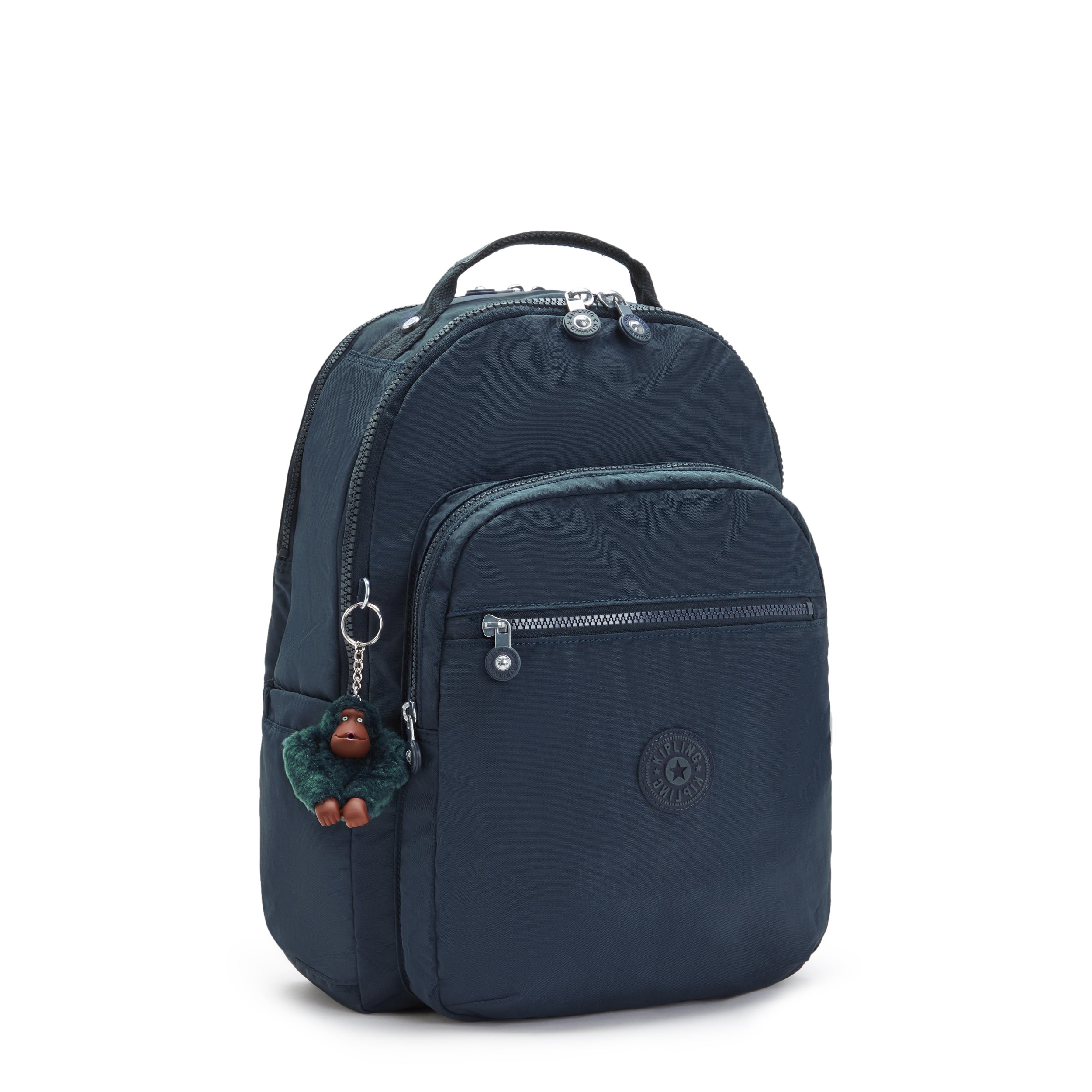 حقيبة ظهر Kipling Seoul Lap True Blue Tonal كبيرة مع حجرة للكمبيوتر المحمول I4275-4DX