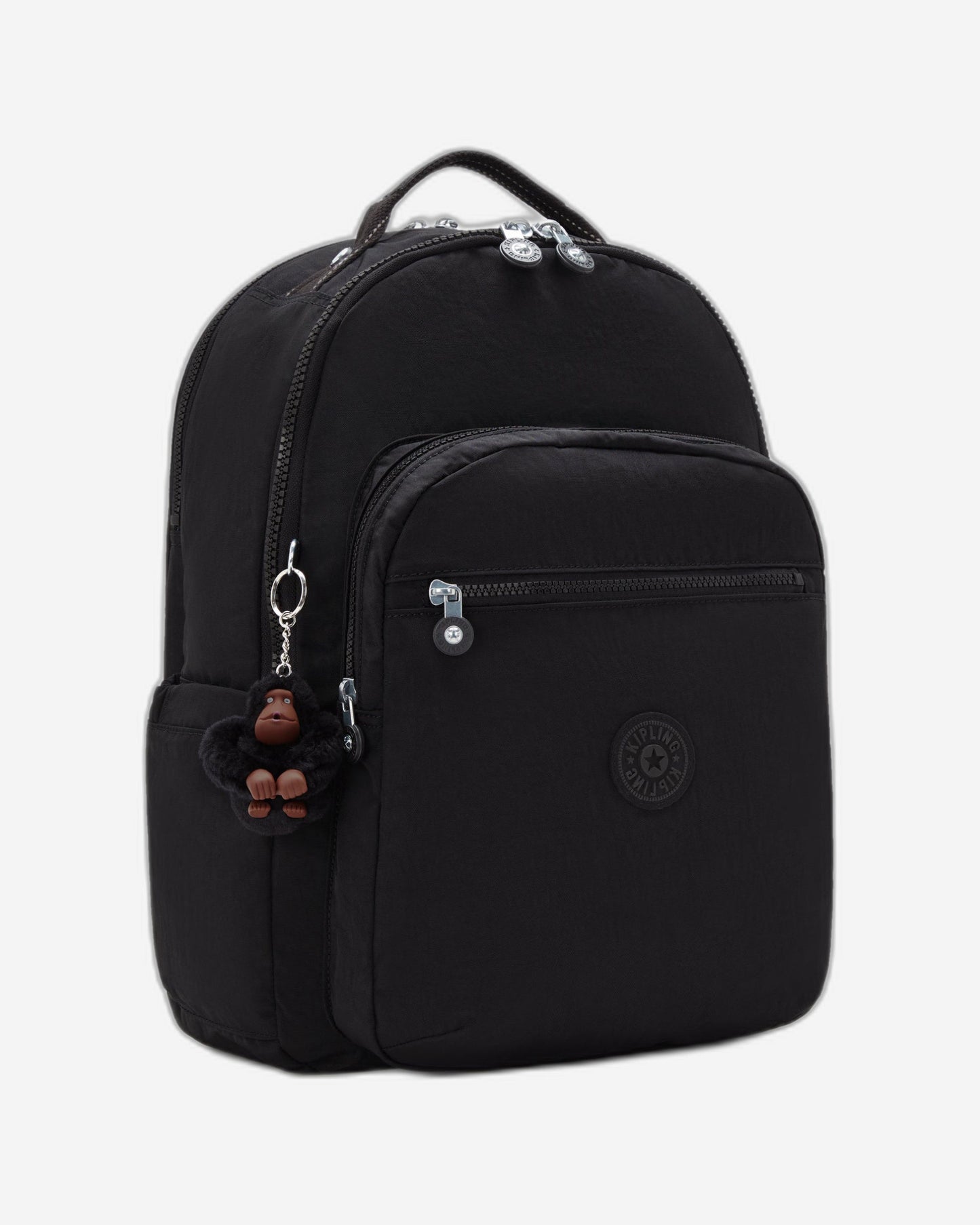 حقيبة ظهر Kipling Seoul Lap True Black كبيرة مع حجرة للكمبيوتر المحمول I4275-J99