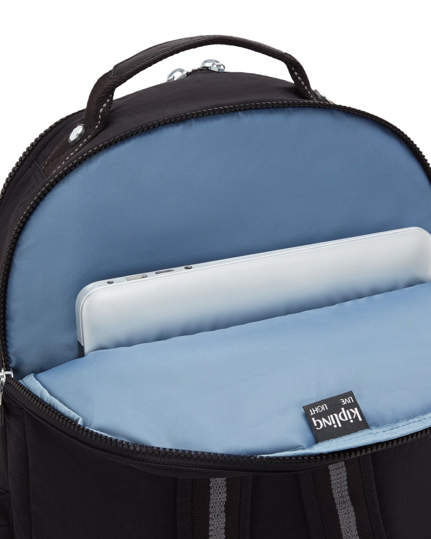 حقيبة ظهر Kipling Seoul Lap True Black كبيرة مع حجرة للكمبيوتر المحمول I4275-J99