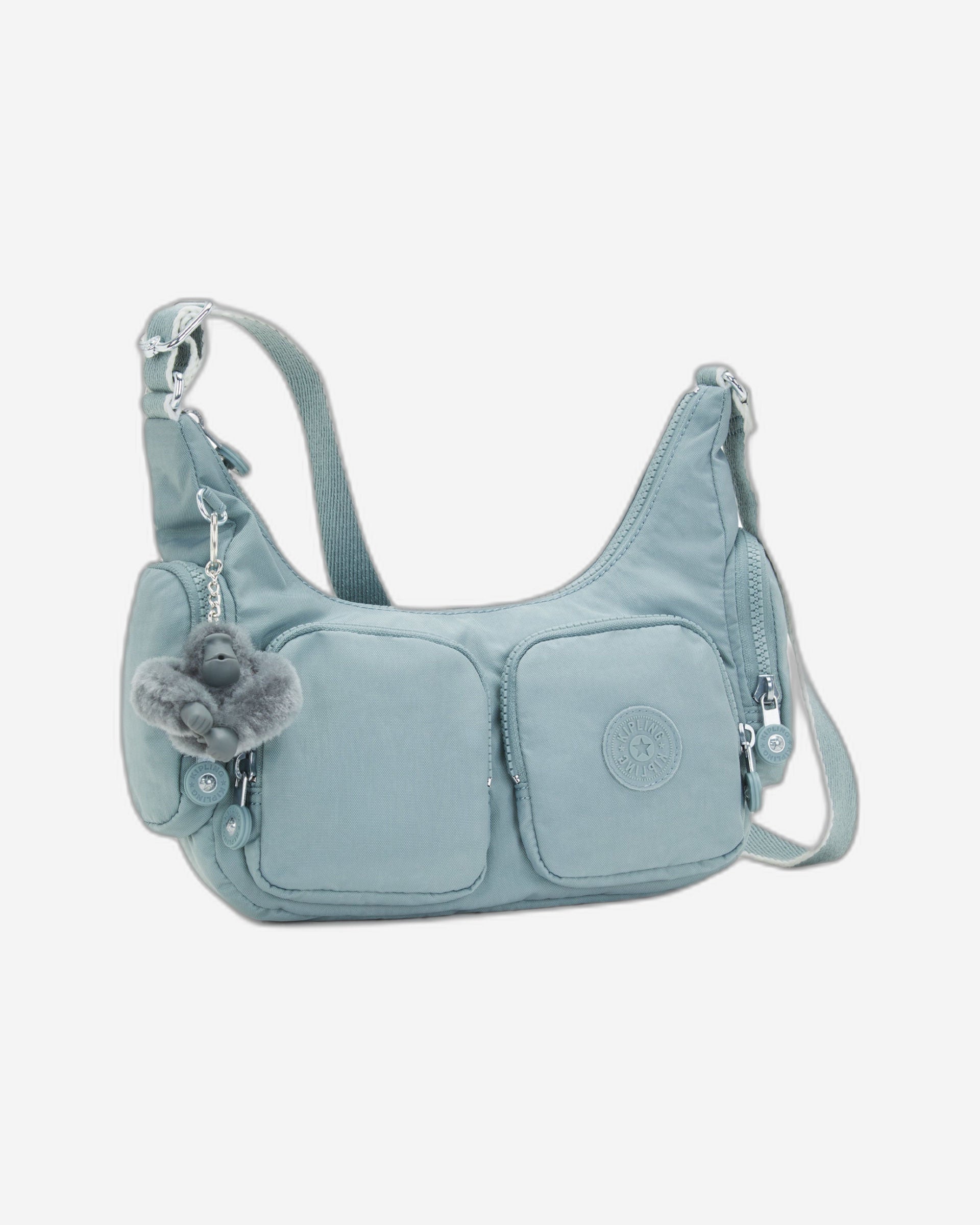 حقيبة كيبلينج ريكا إس كروس بودي صغيرة مريحة باللون الرمادي I4333-3NL