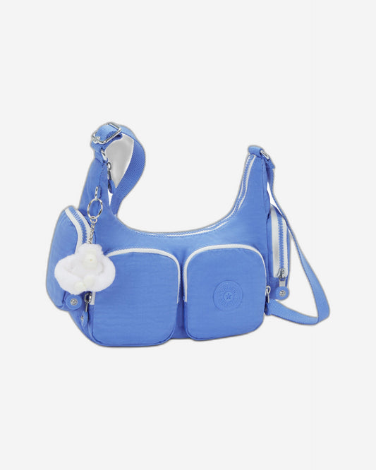 حقيبة كتف صغيرة Kipling Rikka S بلون أزرق كوكتيل I4333-87S