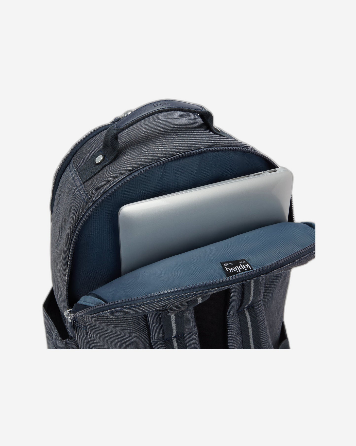 حقيبة ظهر Kipling Seoul College Extra Marine Navy كبيرة مع حجرة للكمبيوتر المحمول I4352-58C