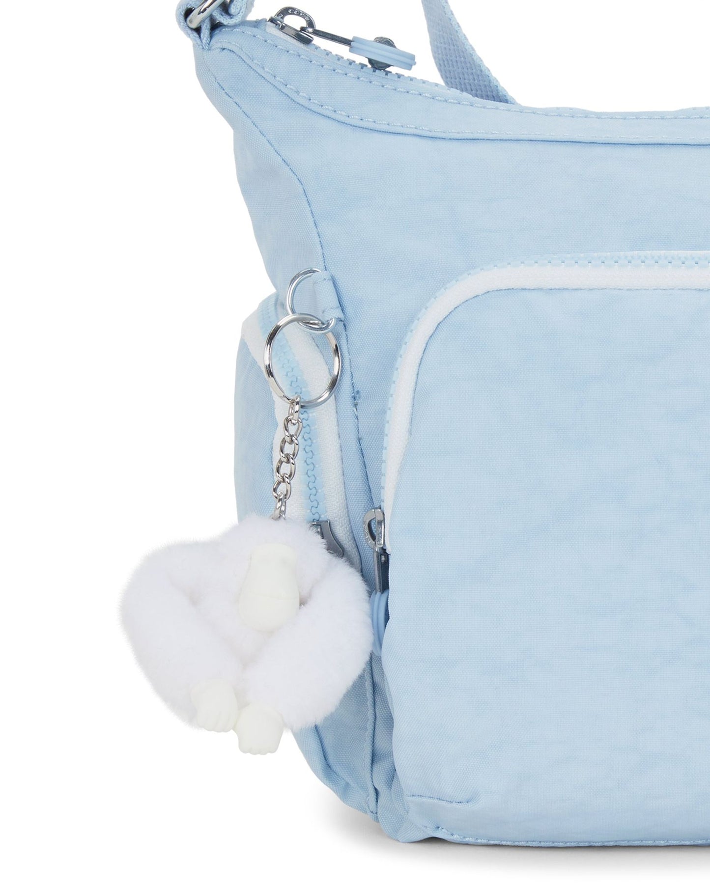 حقيبة كتف متوسطة الحجم من كيبلينج غاب إس بلون أزرق فروست C2I4493-LZ8