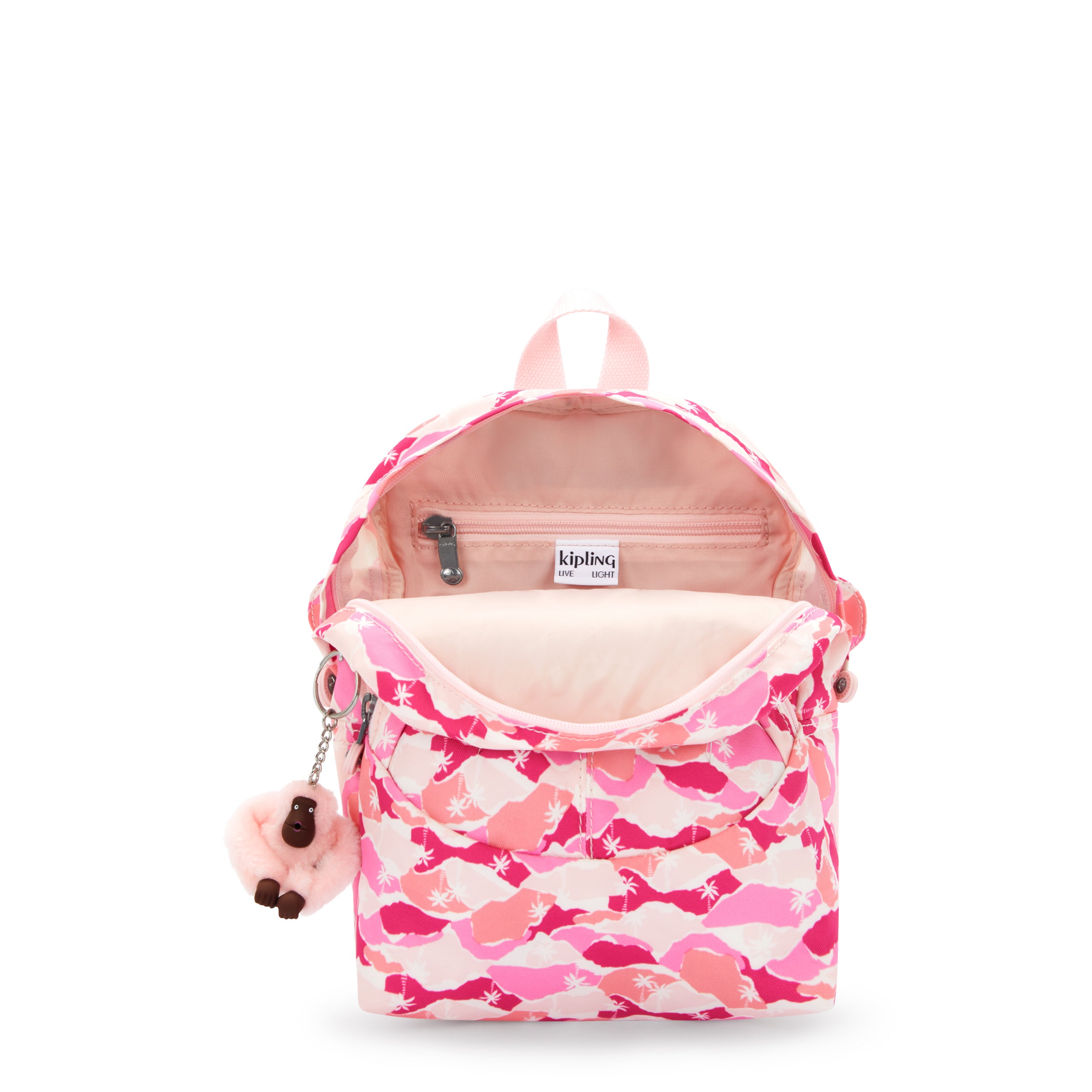 حقيبة ظهر Kipling Faster Pink Palm للأطفال I4503-1BV