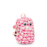 حقيبة ظهر Kipling Faster Pink Palm للأطفال I4503-1BV